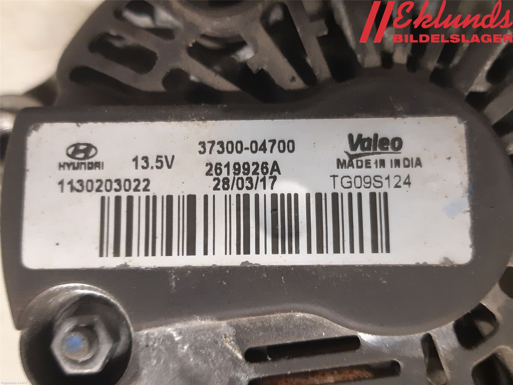 Hyundai i10 BA 17-20 Generator