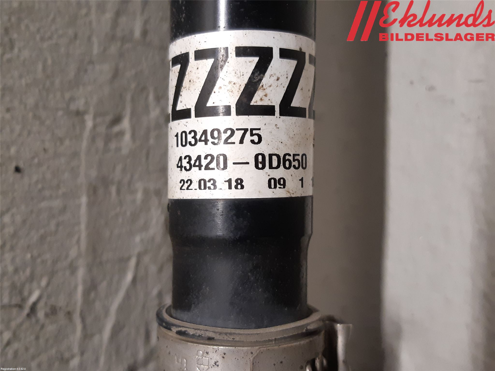 Toyota YARIS XP130 15-20 Drivaxel Fram Vänster
