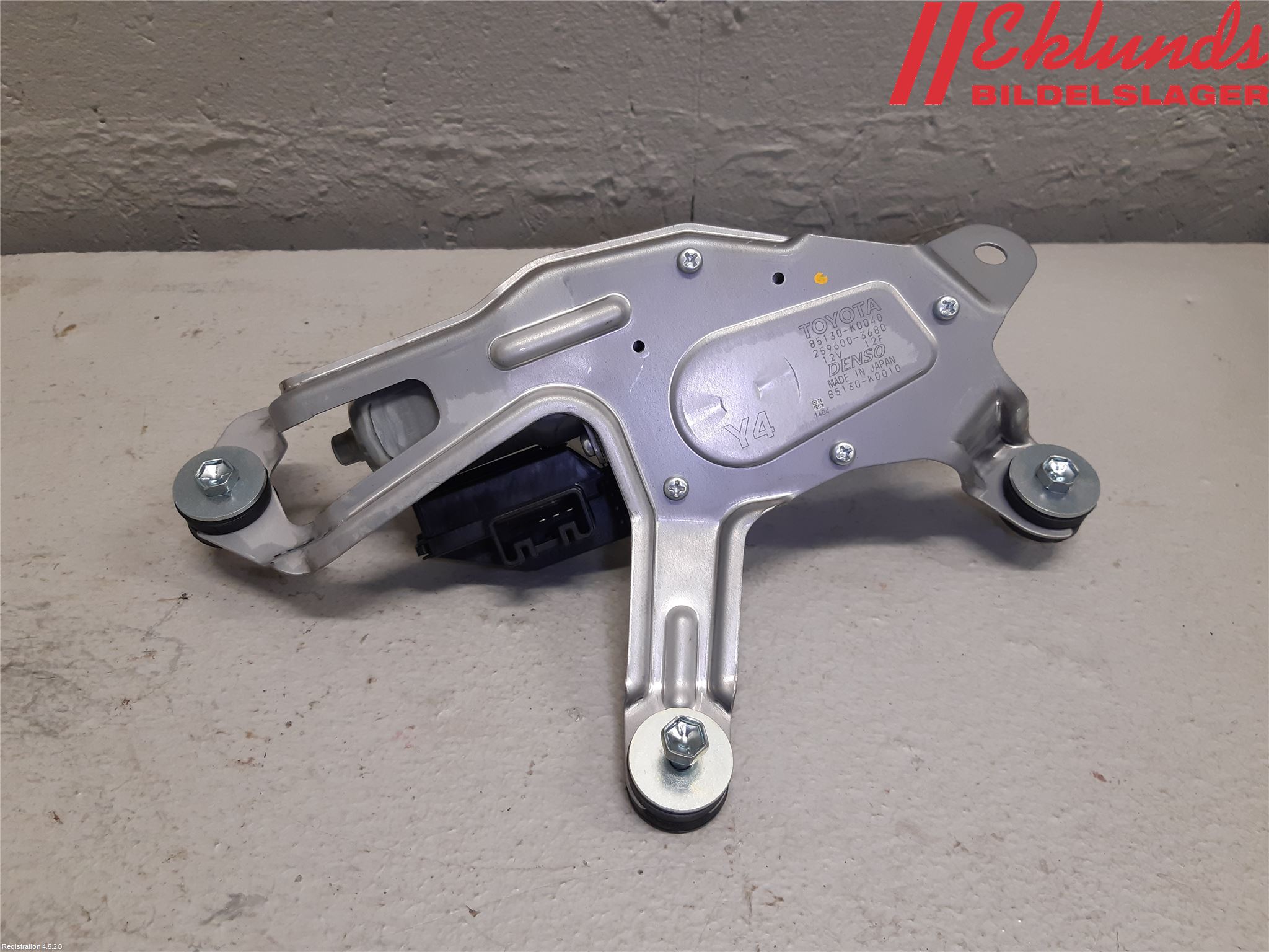 Toyota YARIS XP21 20- Torkarmotor Baklucka