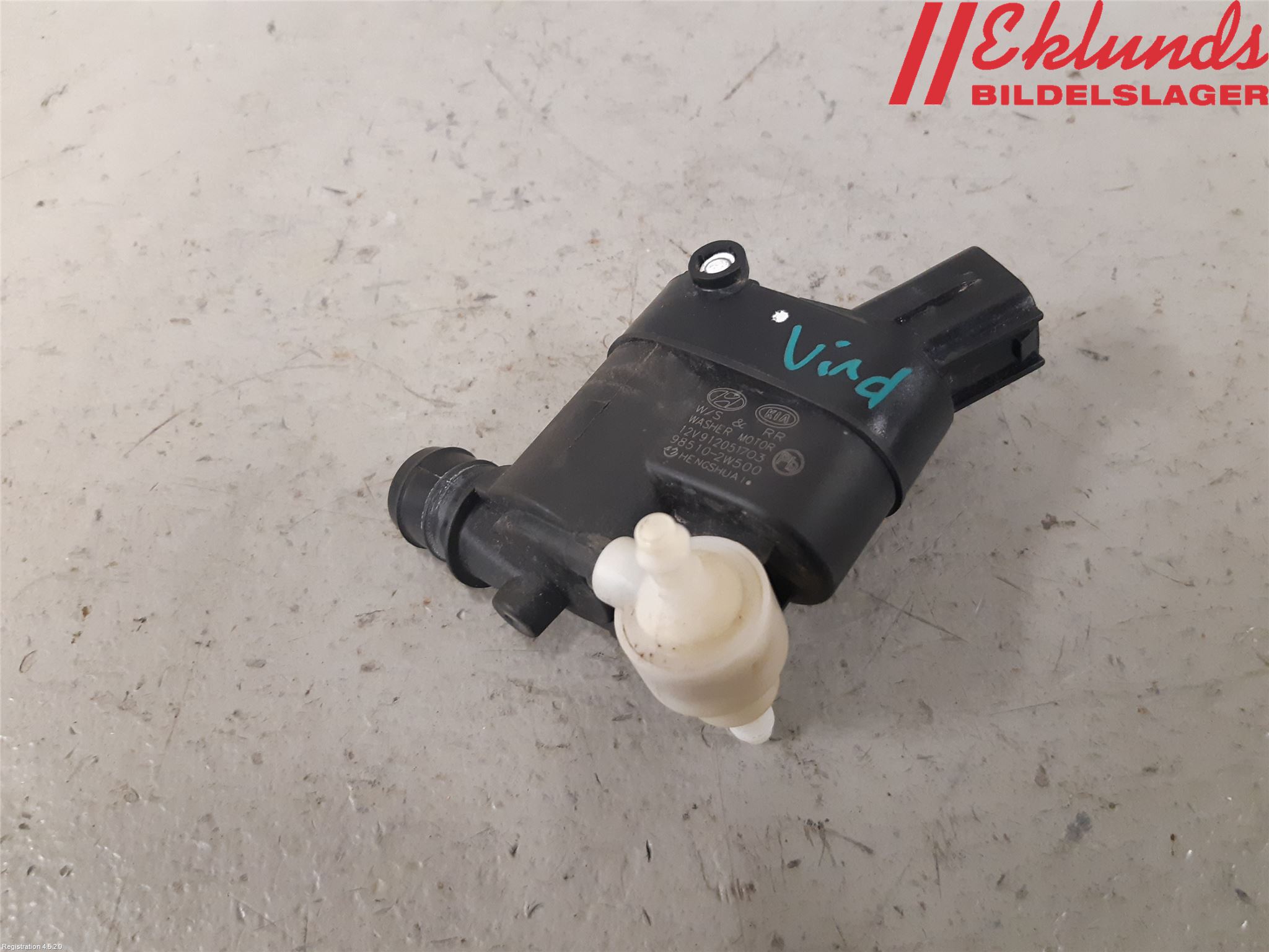 Kia PICANTO 17- Spolarpump Vindruta