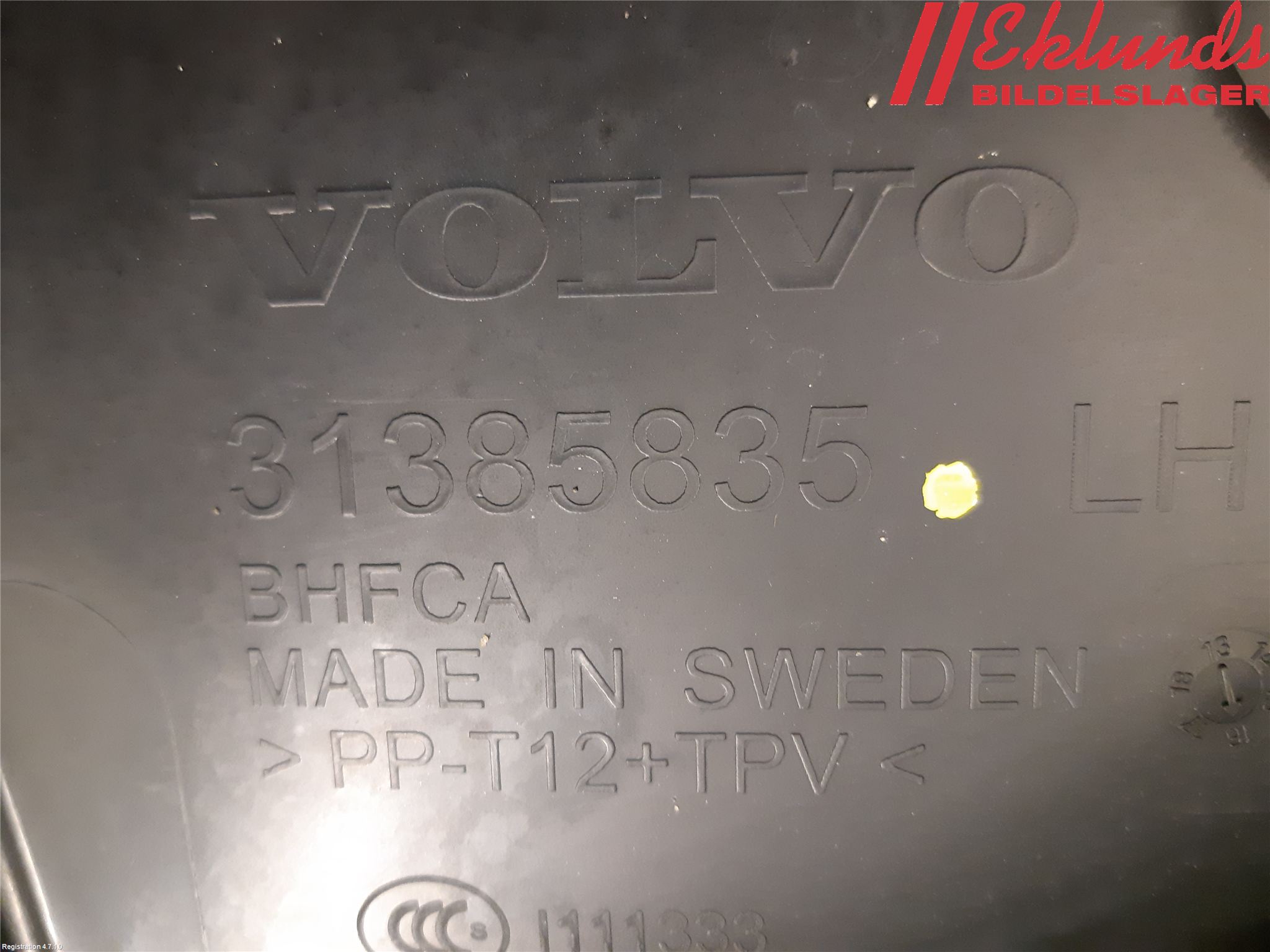 Volvo XC90/RECHARGE 16- Torpedplåt-Torpedplast