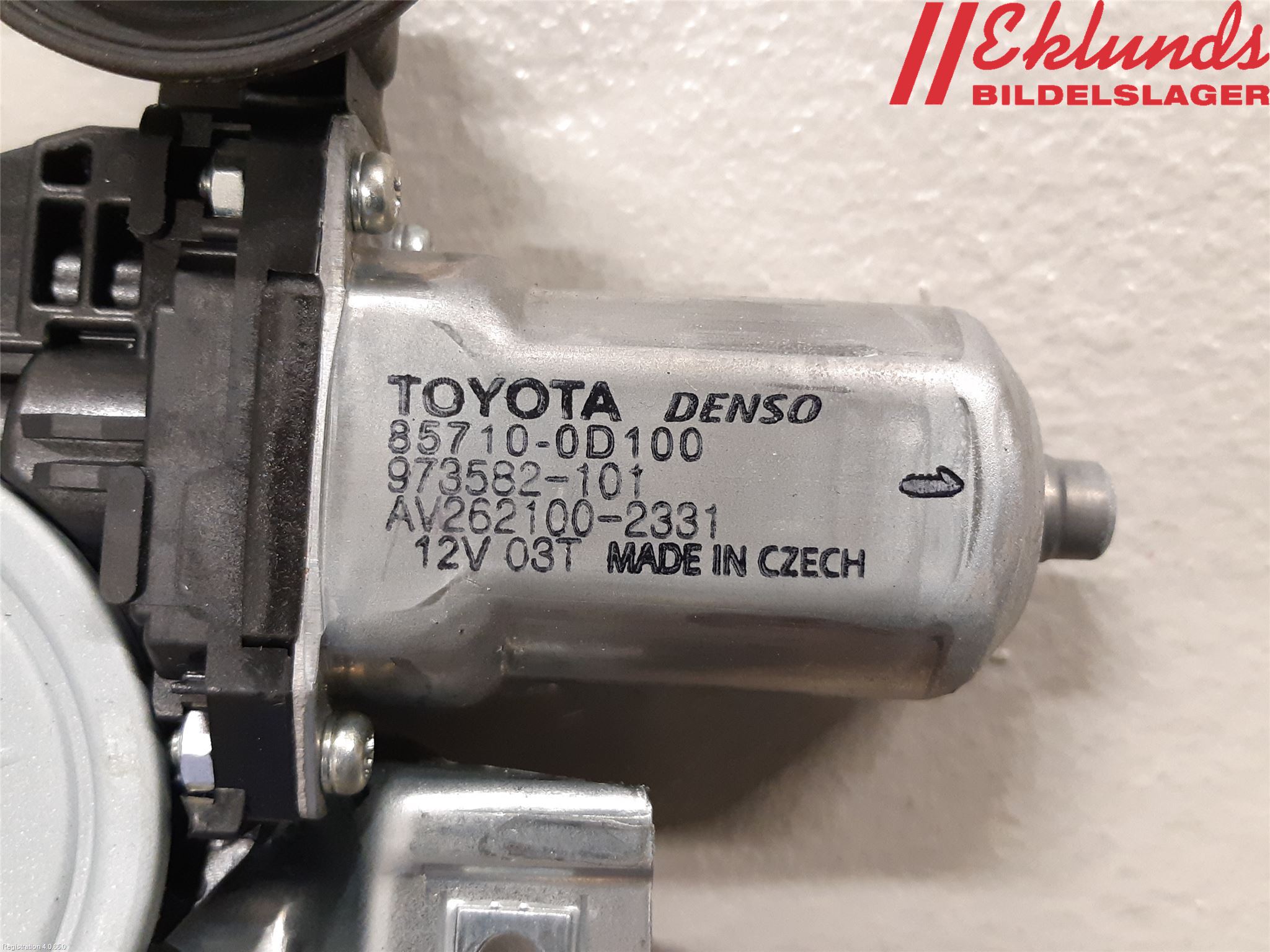 Toyota YARIS XP130 15-20 Fönsterhiss El Kompl