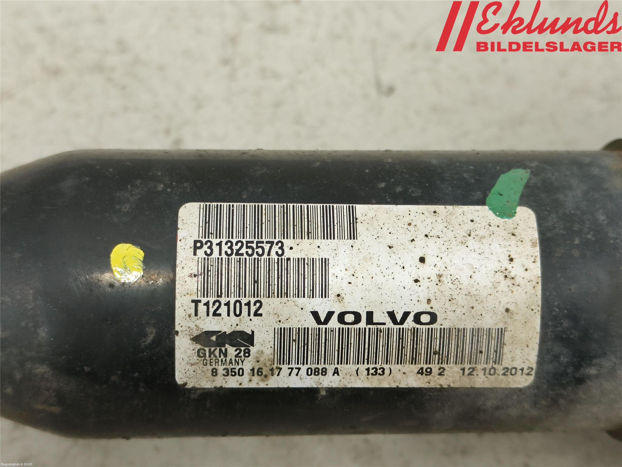 Volvo XC60 09-13 Drivaxel Fram Vänster