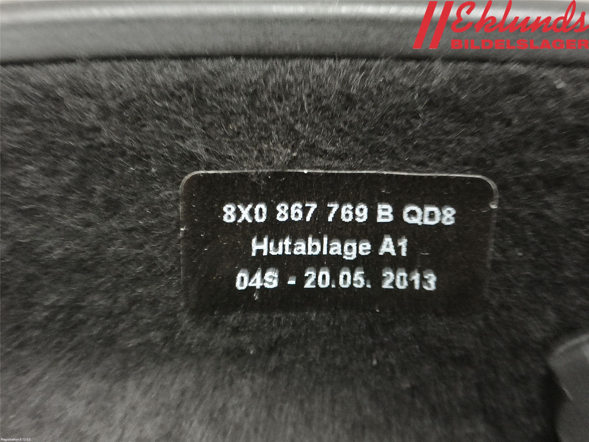 Audi A1/S1 11-18 Hatthylla