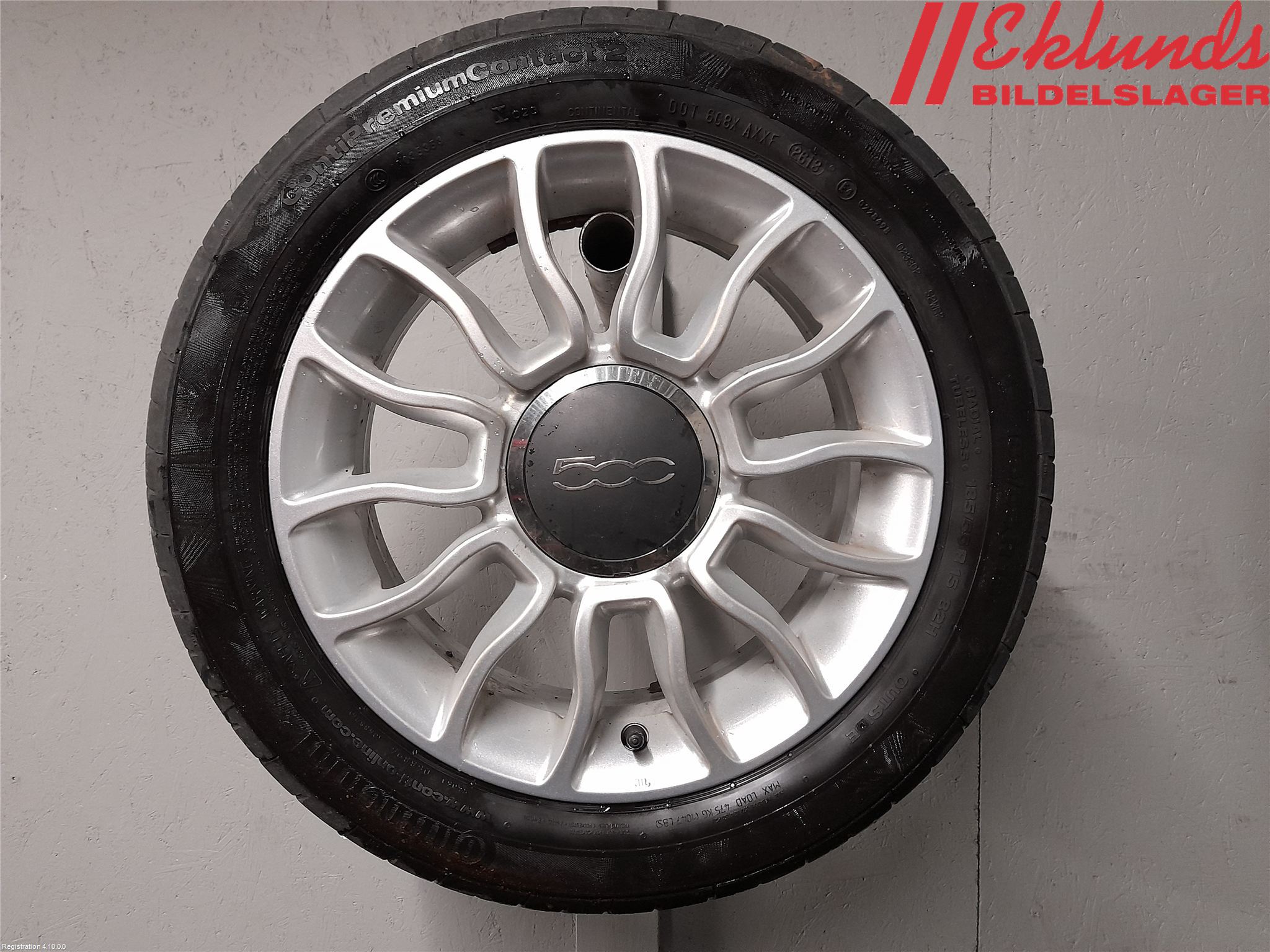 Fiat 500 07- Sommardäck Alumfälg 4St