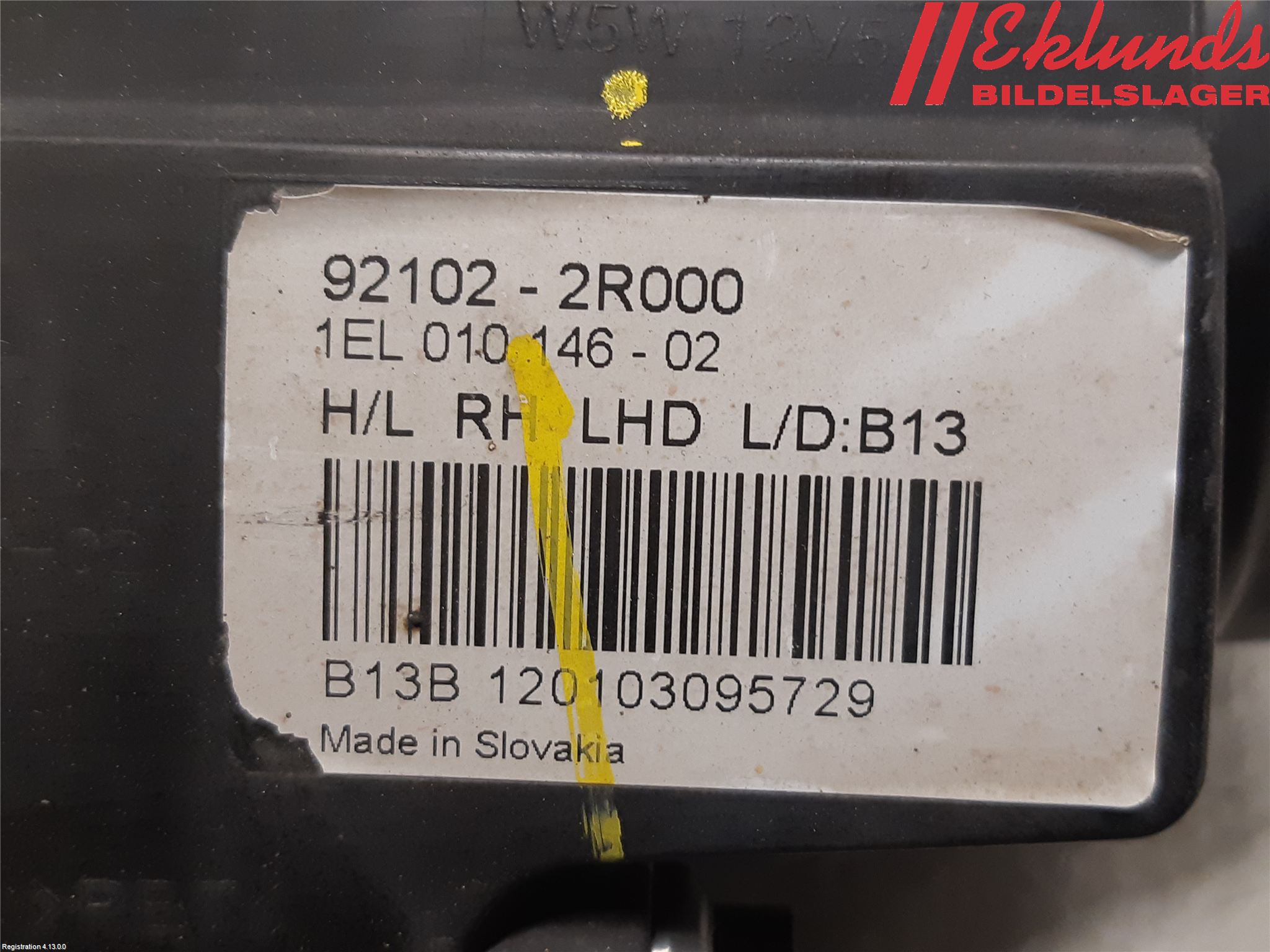 Hyundai i30 FD 07-12 Strålkastare Höger