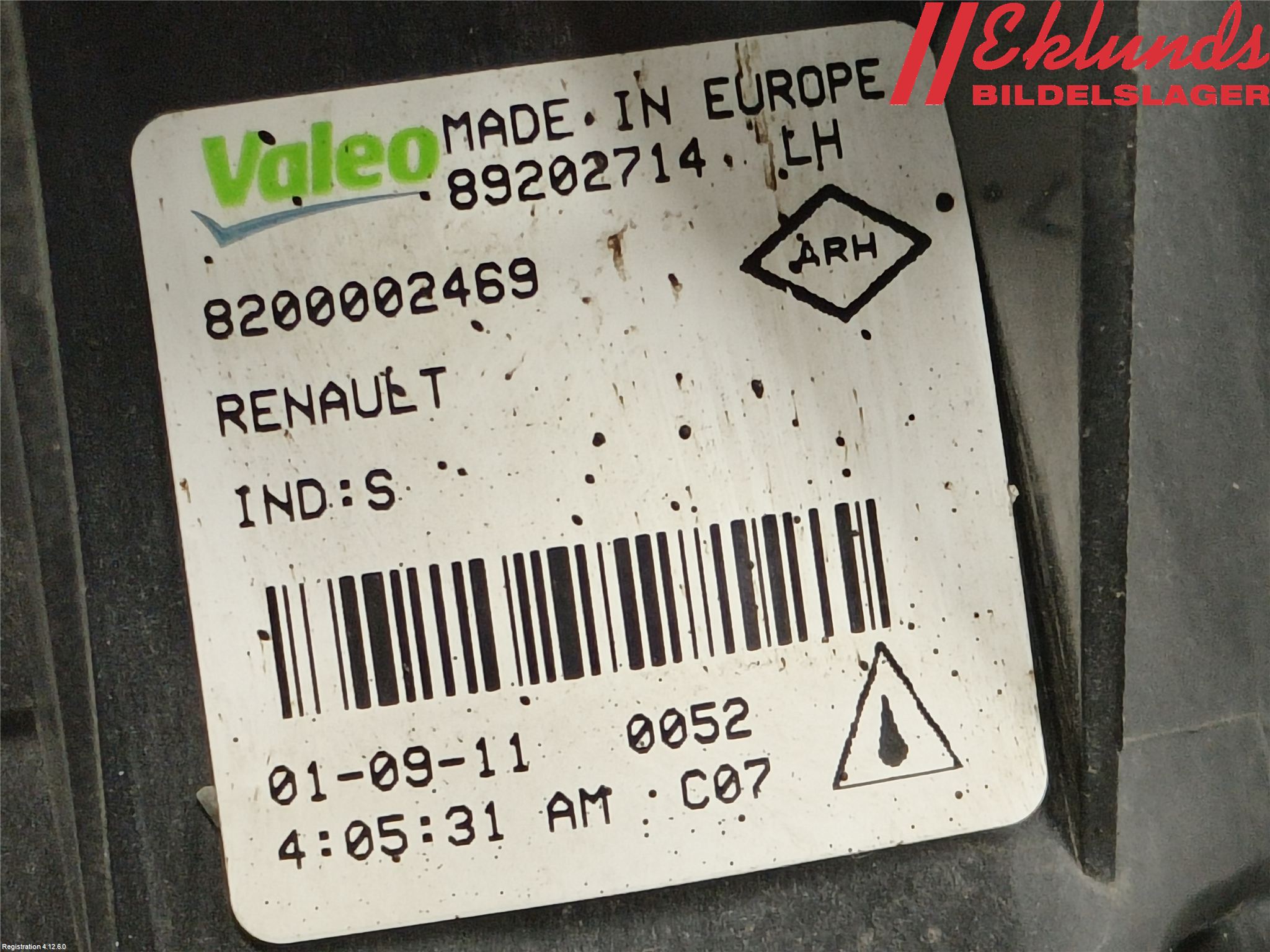 Renault CLIO III  09-12 Dimljus-Varselljus Fram