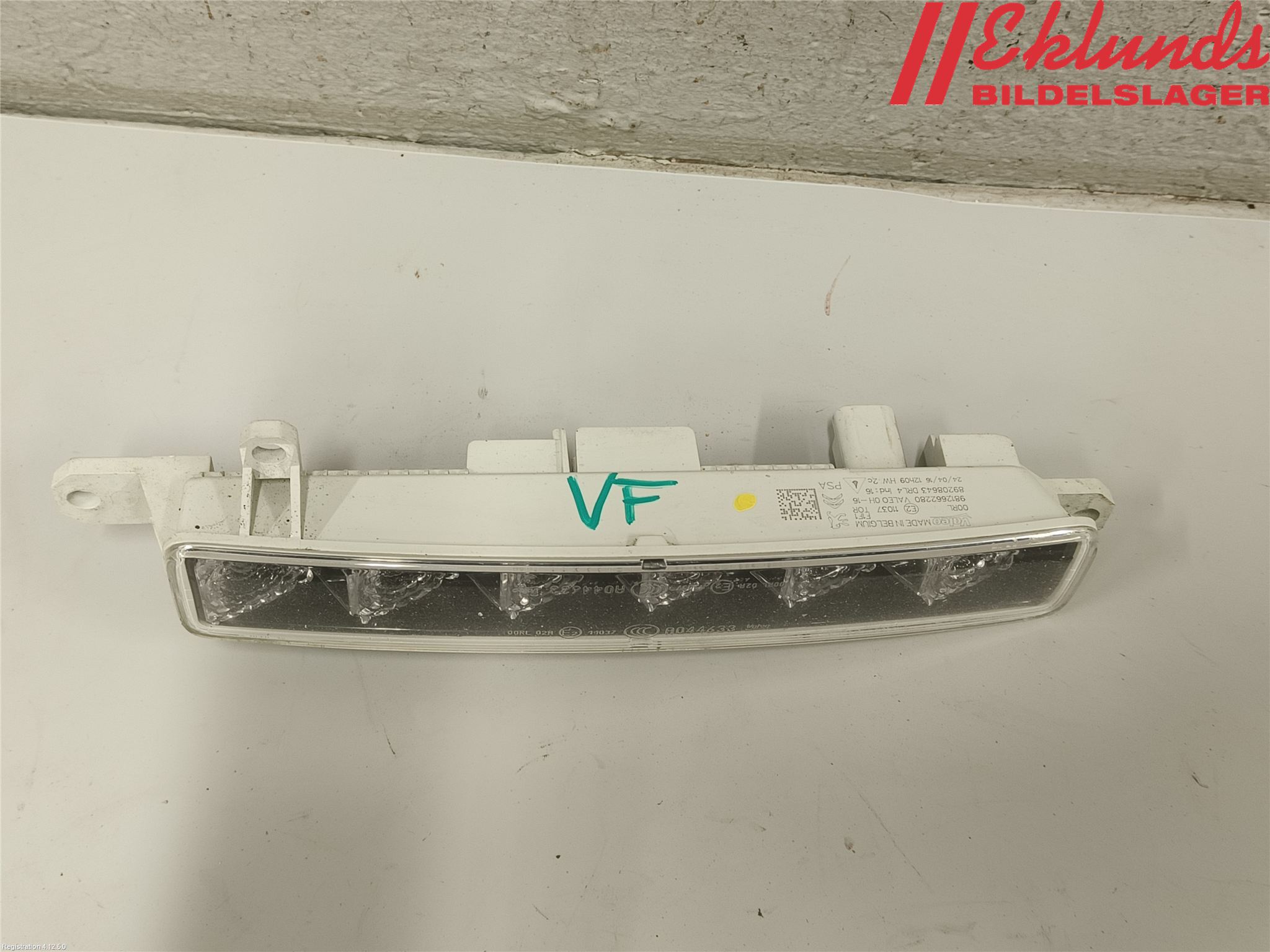 Peugeot PARTNER 16-18 Positionsljus Fram Vä