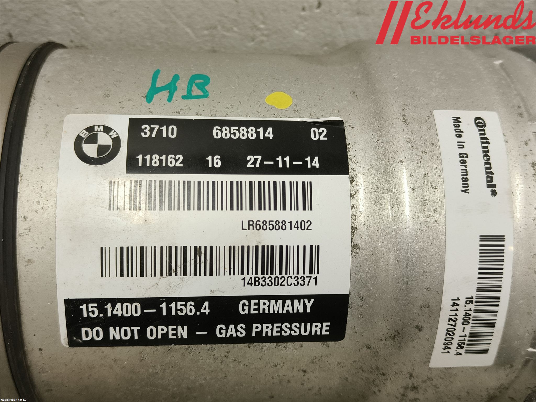 BMW 7 F01/02/03/04 09-15 Fjäderben Bak Höger