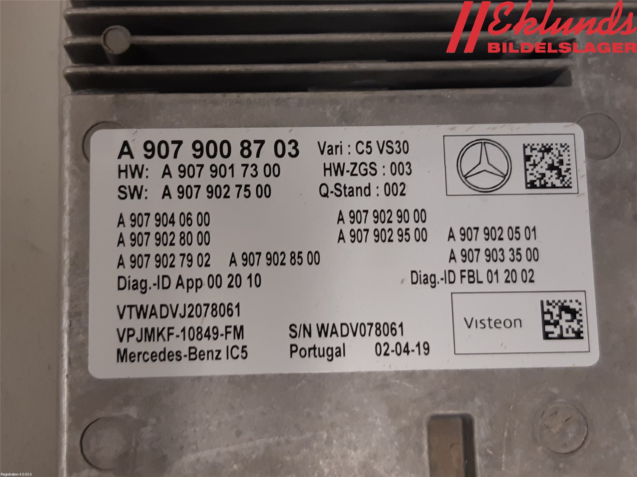 Mercedes-Benz MB SPRINTER (W907/W910) 19- Cd Radio - Multimediapanel