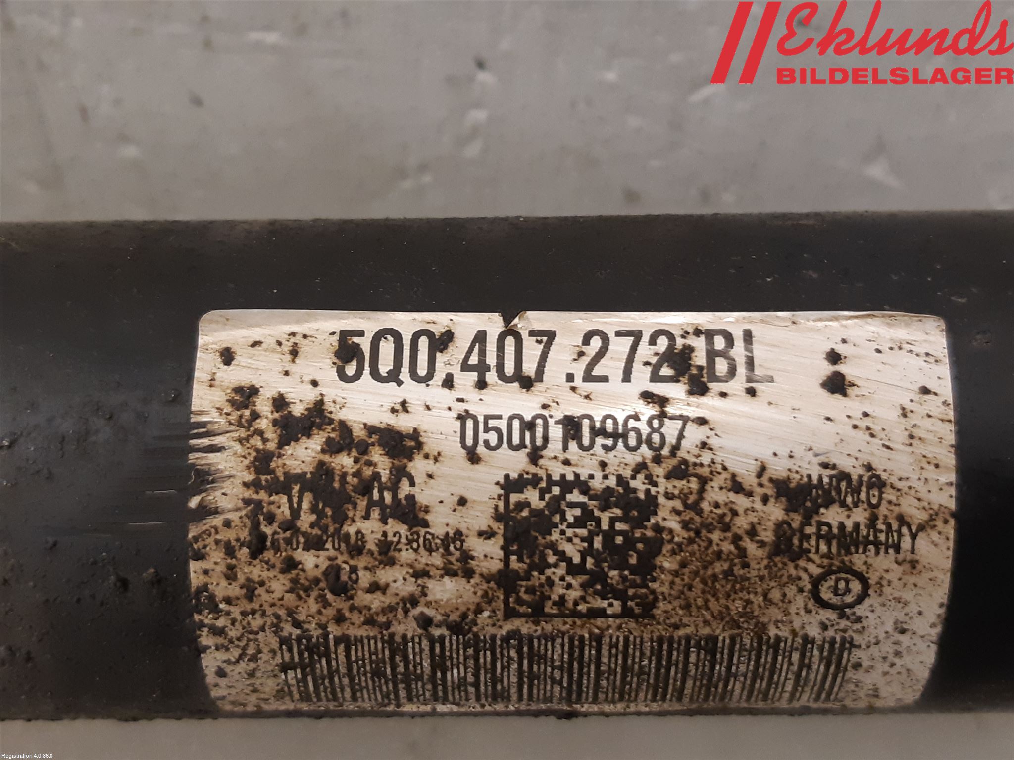 Volkswagen VW CADDY 16-20 Drivaxel Fram Höger