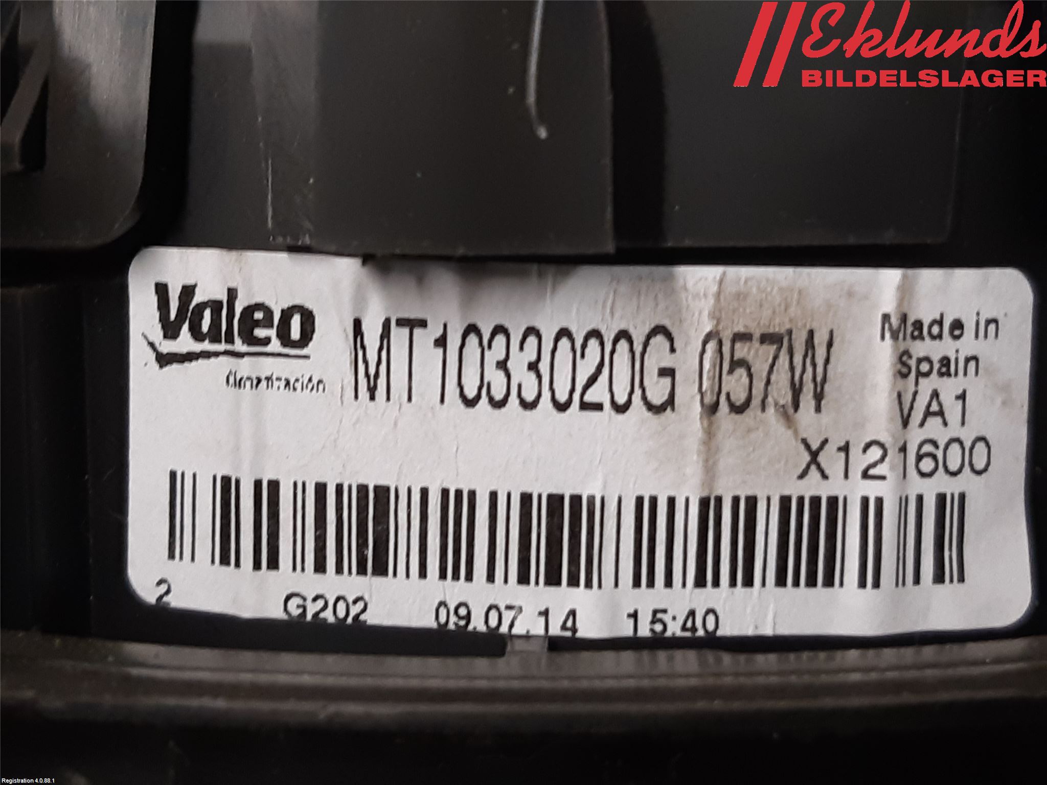 Nissan E-NV200/EVALIA Ac Värmefläkt