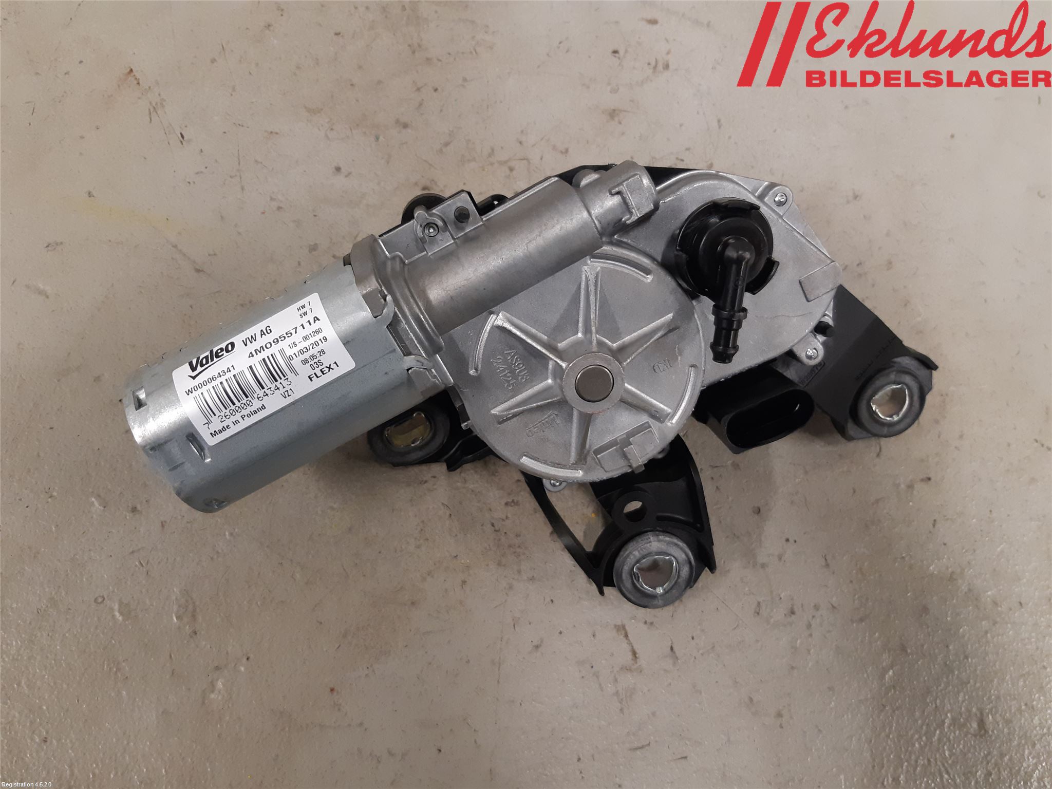 Audi A4/S4 B9 16-19 Torkarmotor Baklucka