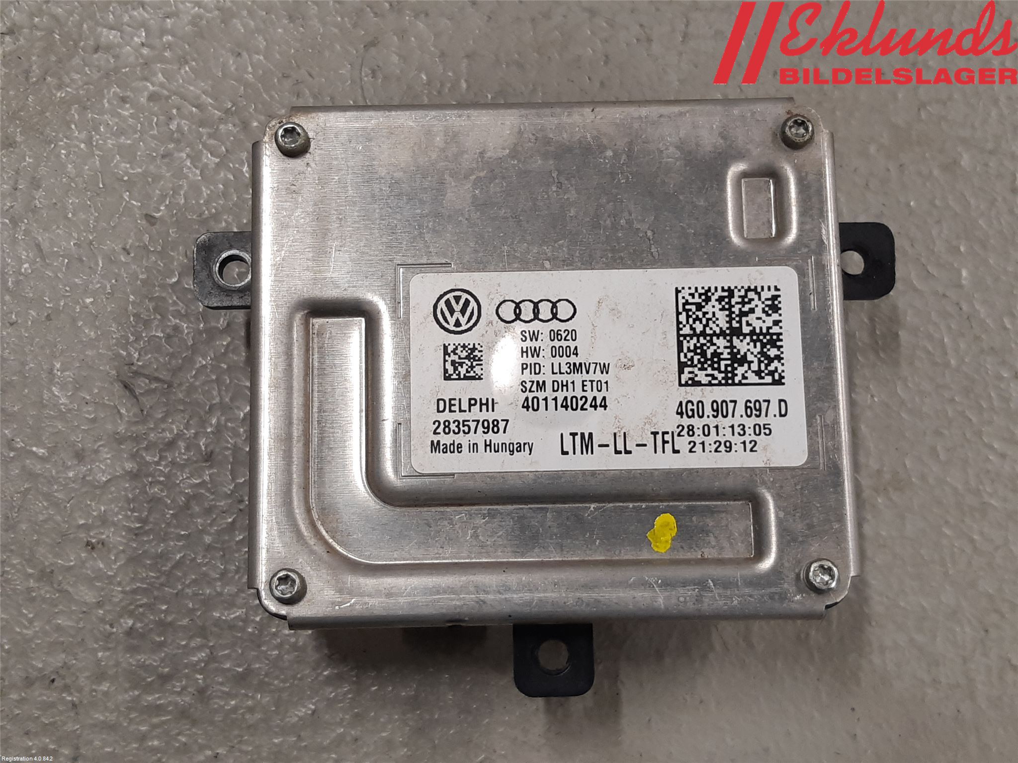 Audi A6/S6 4G 11-18 Styrenhet Strålkastare