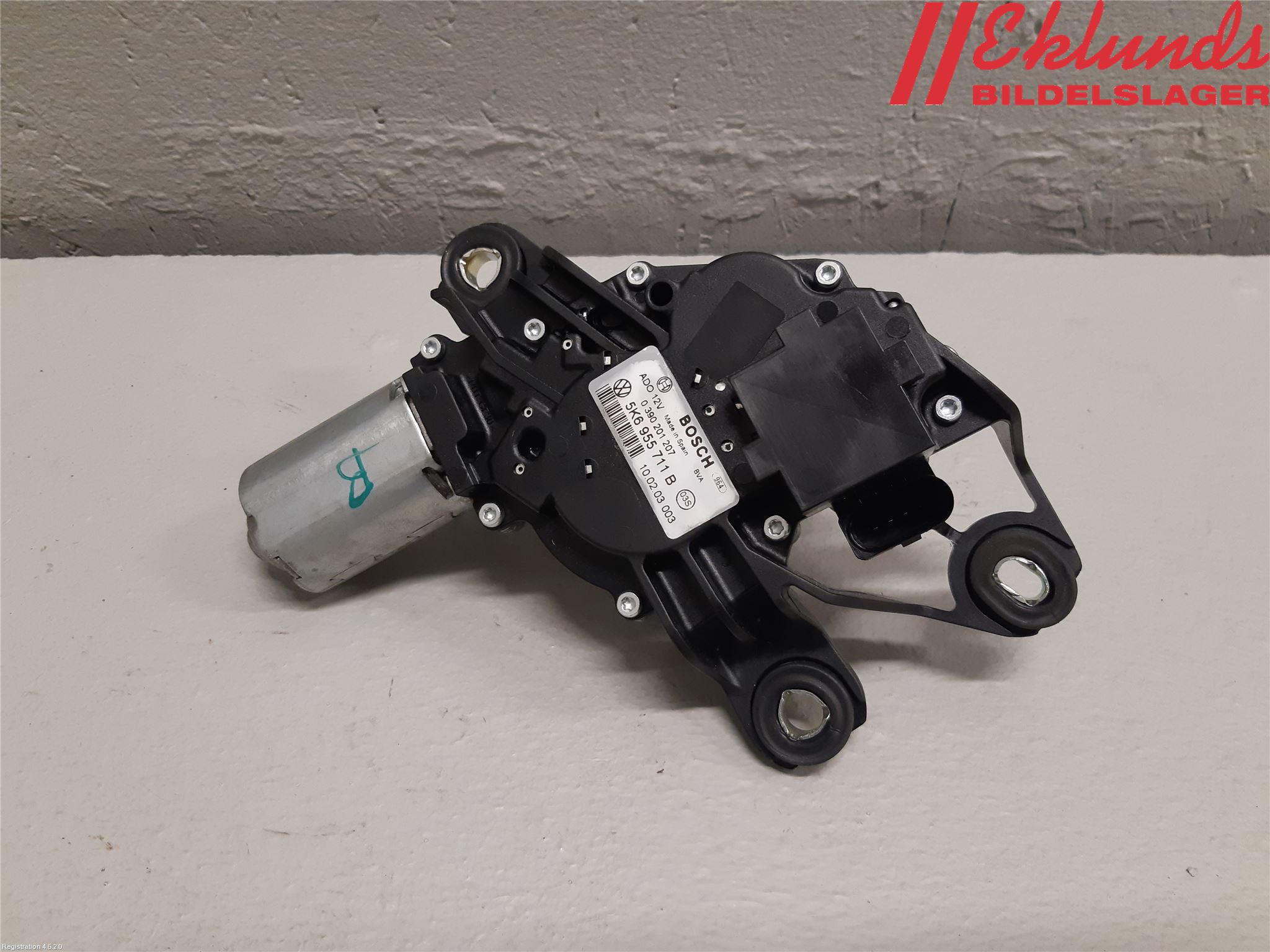 Volkswagen VW GOLF VI 09-13 Torkarmotor Baklucka