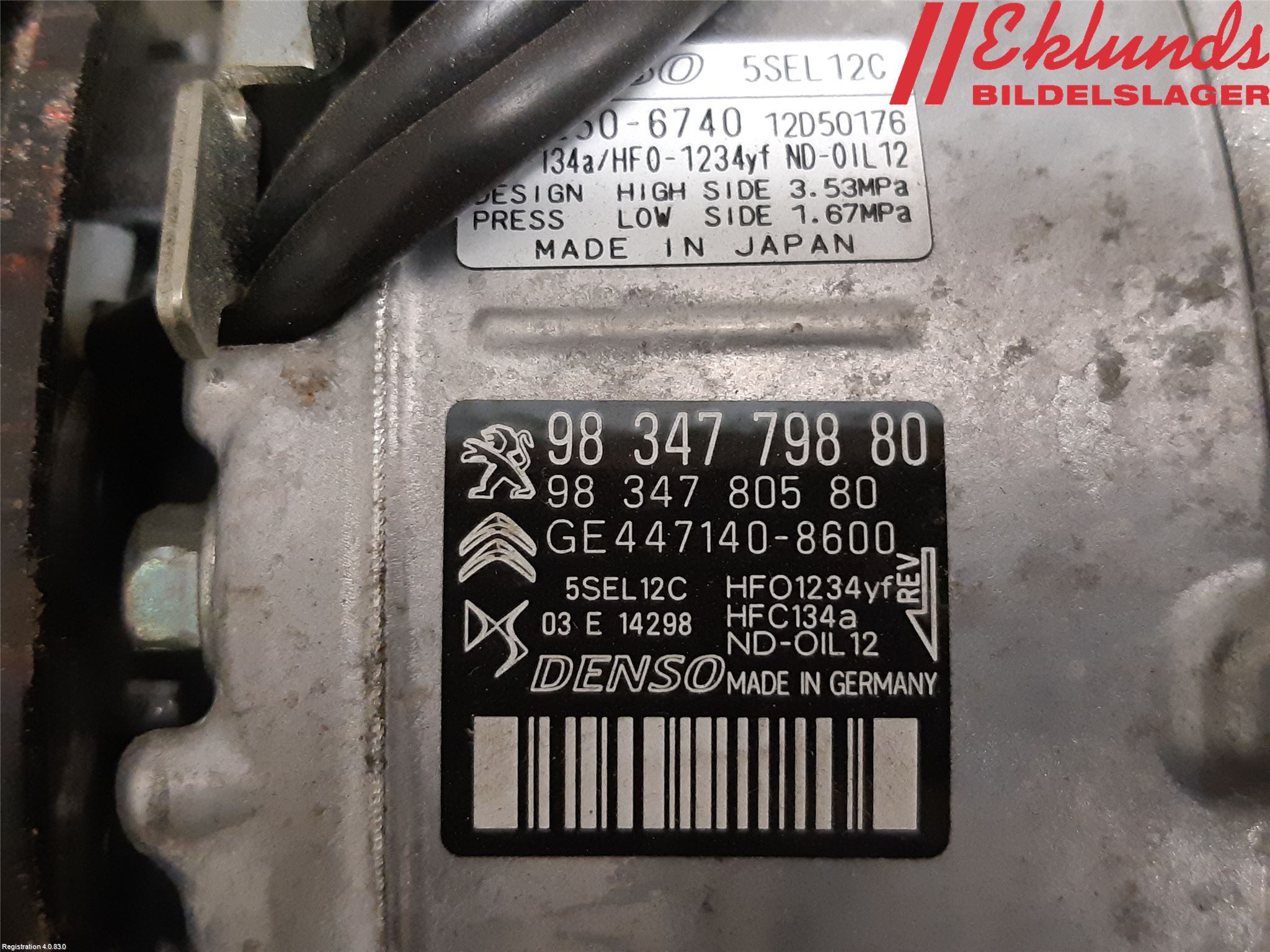 Peugeot 2008 13-20 Ac Kompressor