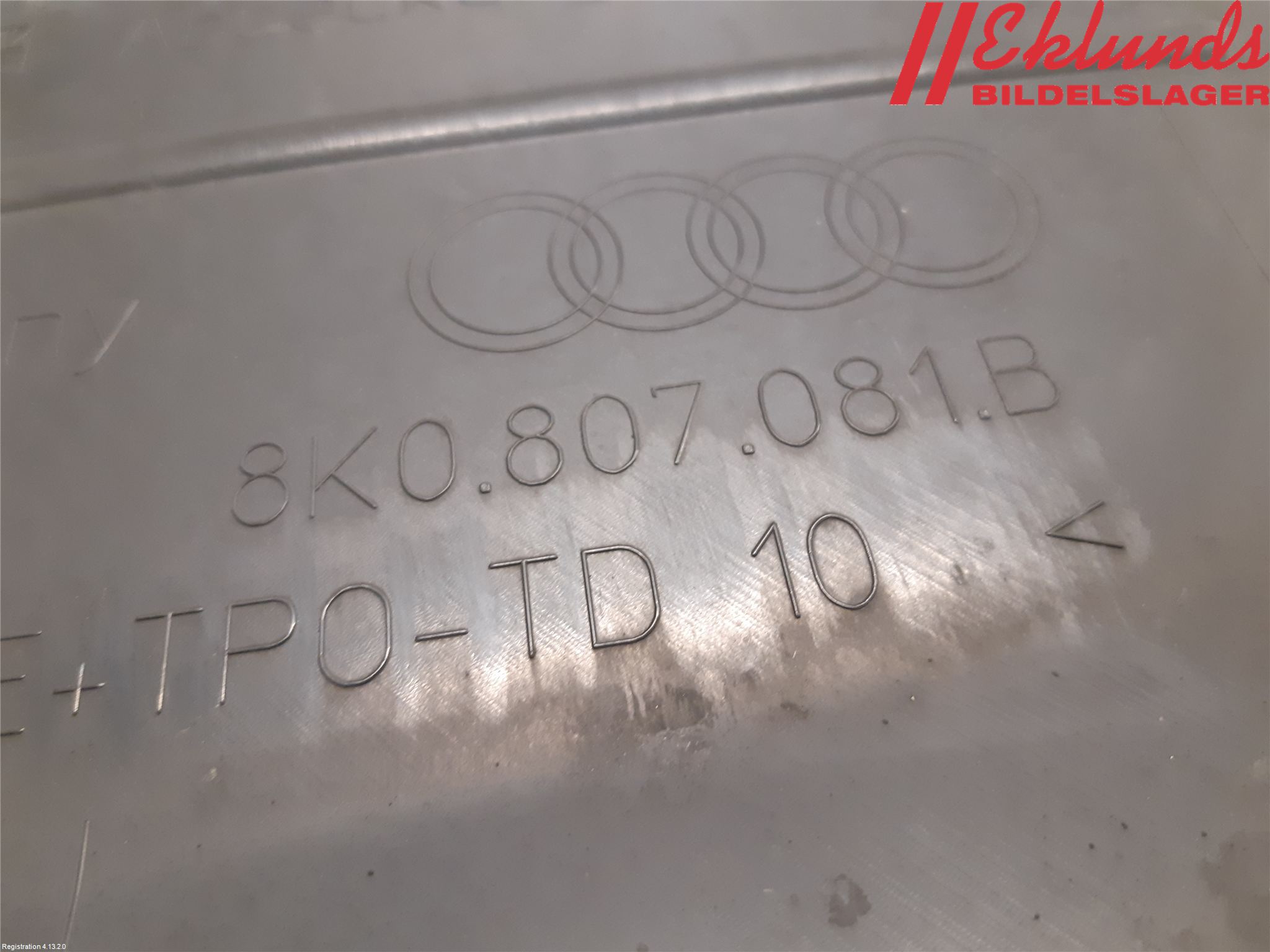Audi A4 12-15 Täckplast Front