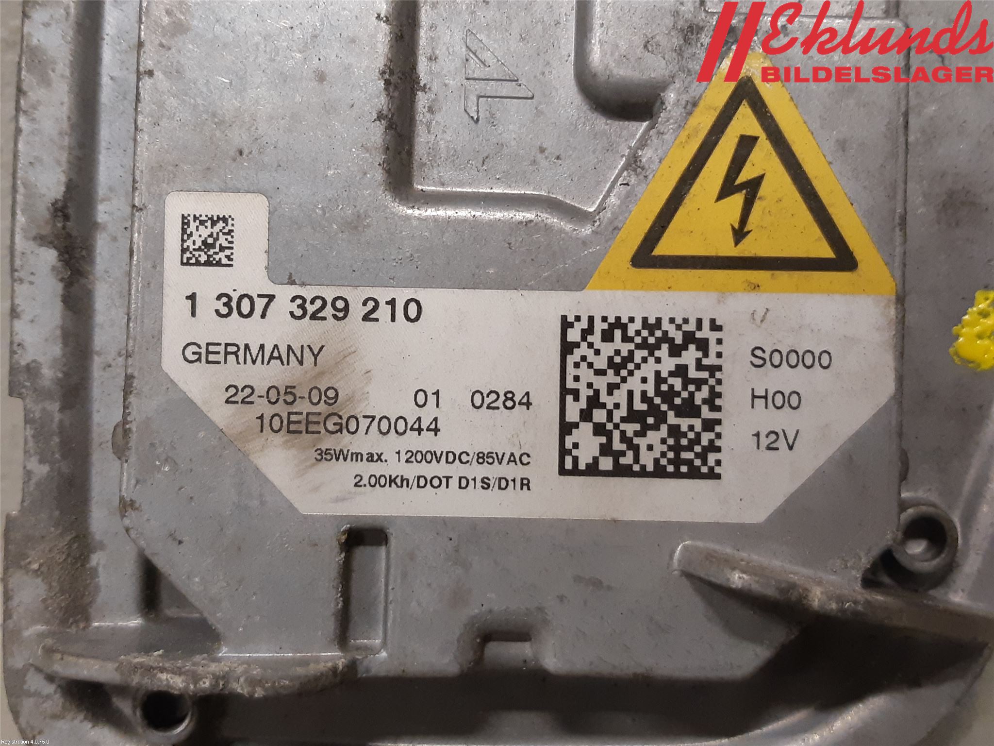 Volvo V50 08-12 Styrenhet Strålkastare