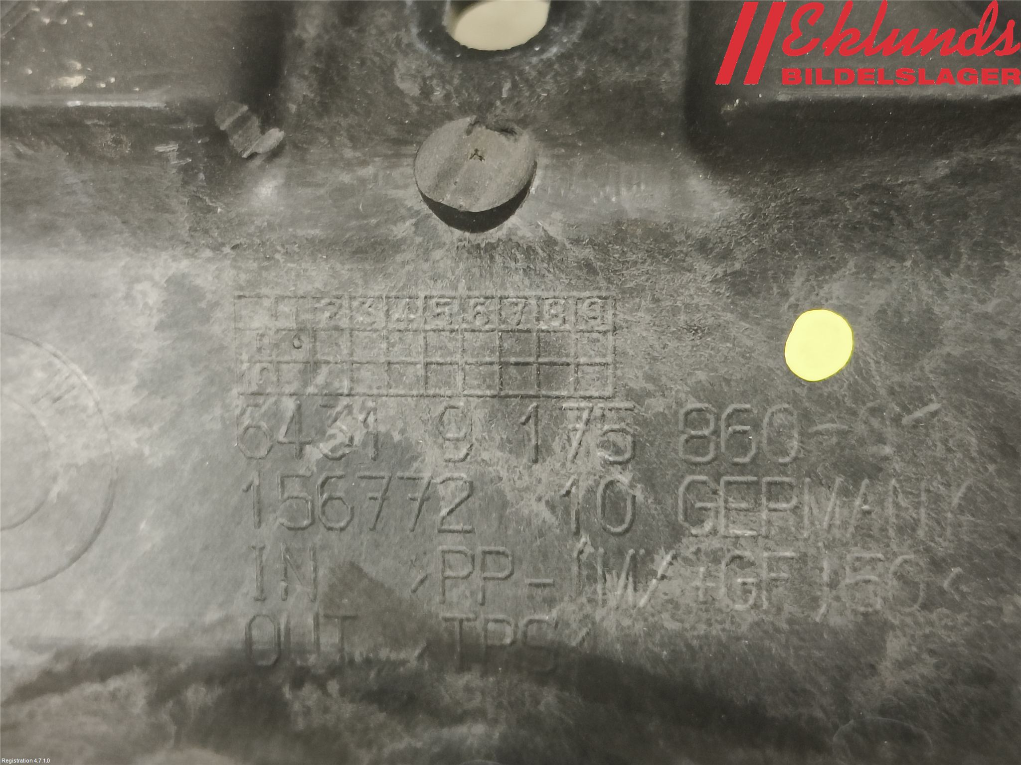 BMW 1 E87/81 5D/3D 03-11 Torpedplåt-Torpedplast