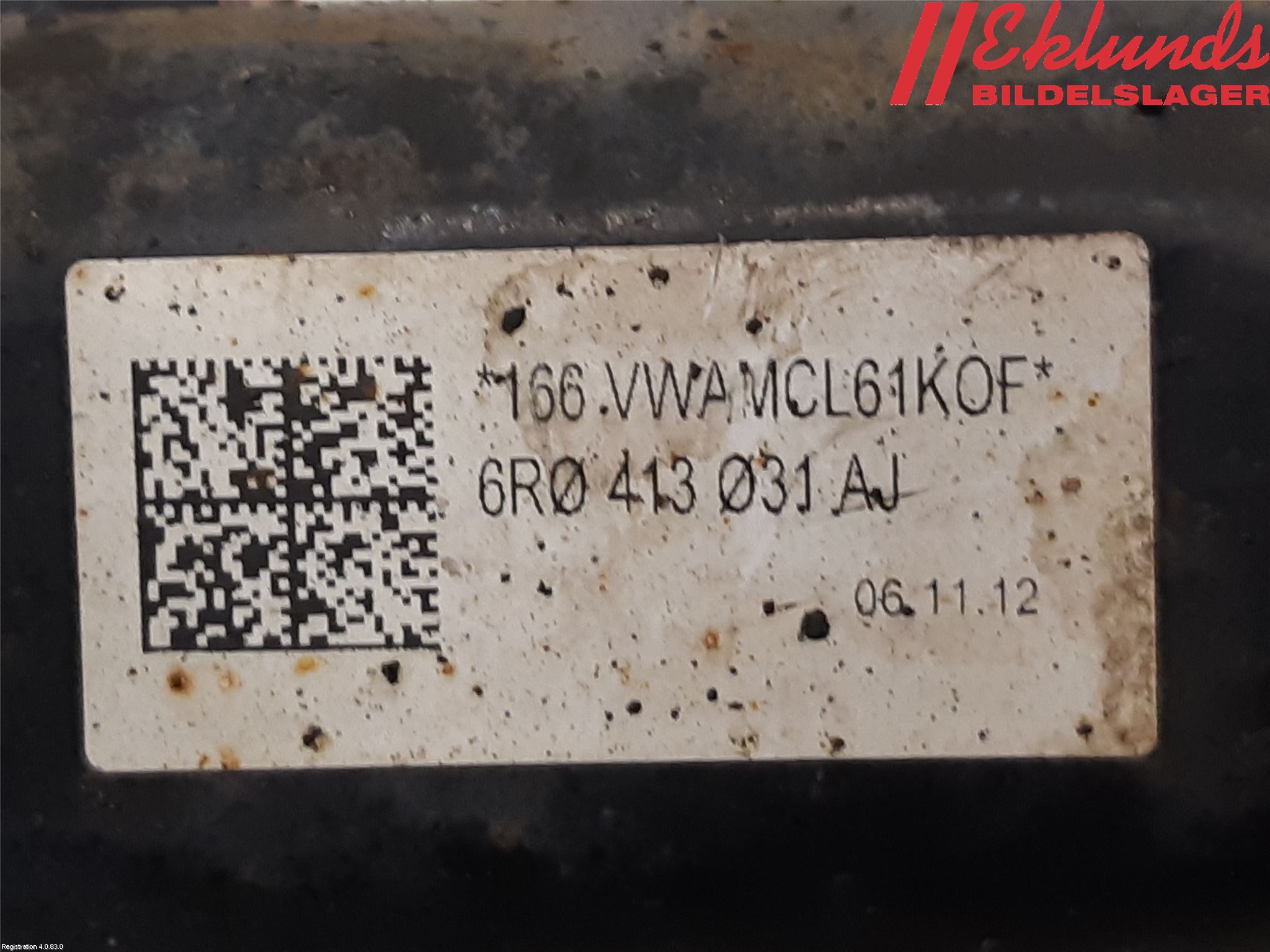 Volkswagen VW POLO 10-17 Fjäderben Fram Vänster