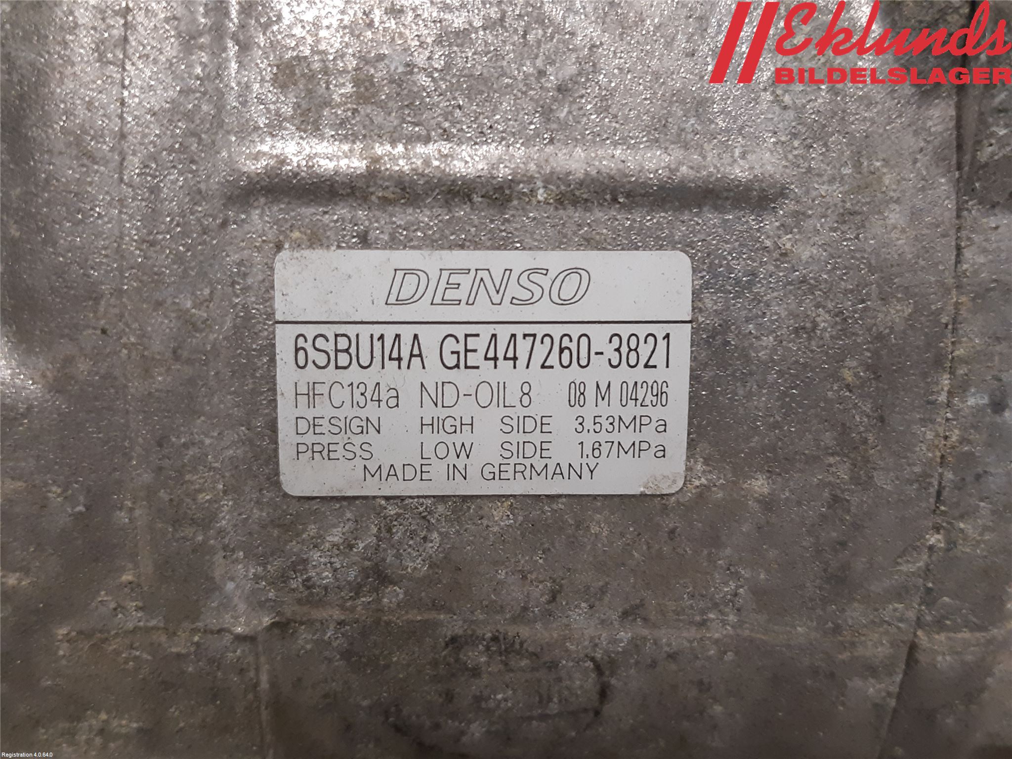 BMW 5 F10/F11/F18 09-17 Ac Kompressor