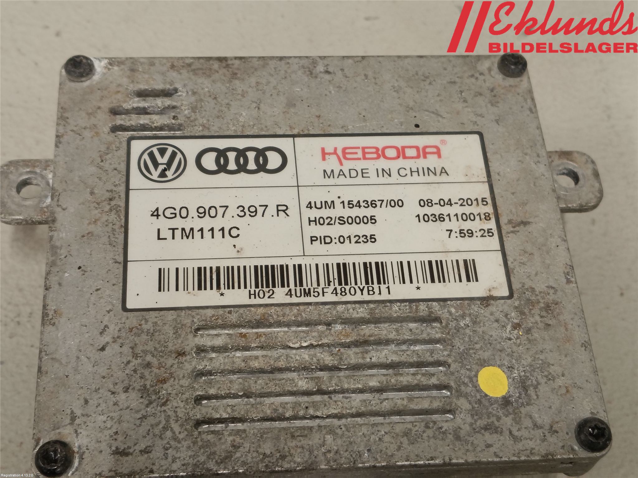 Audi A6/S6 4G 11-18 Styrenhet Strålkastare