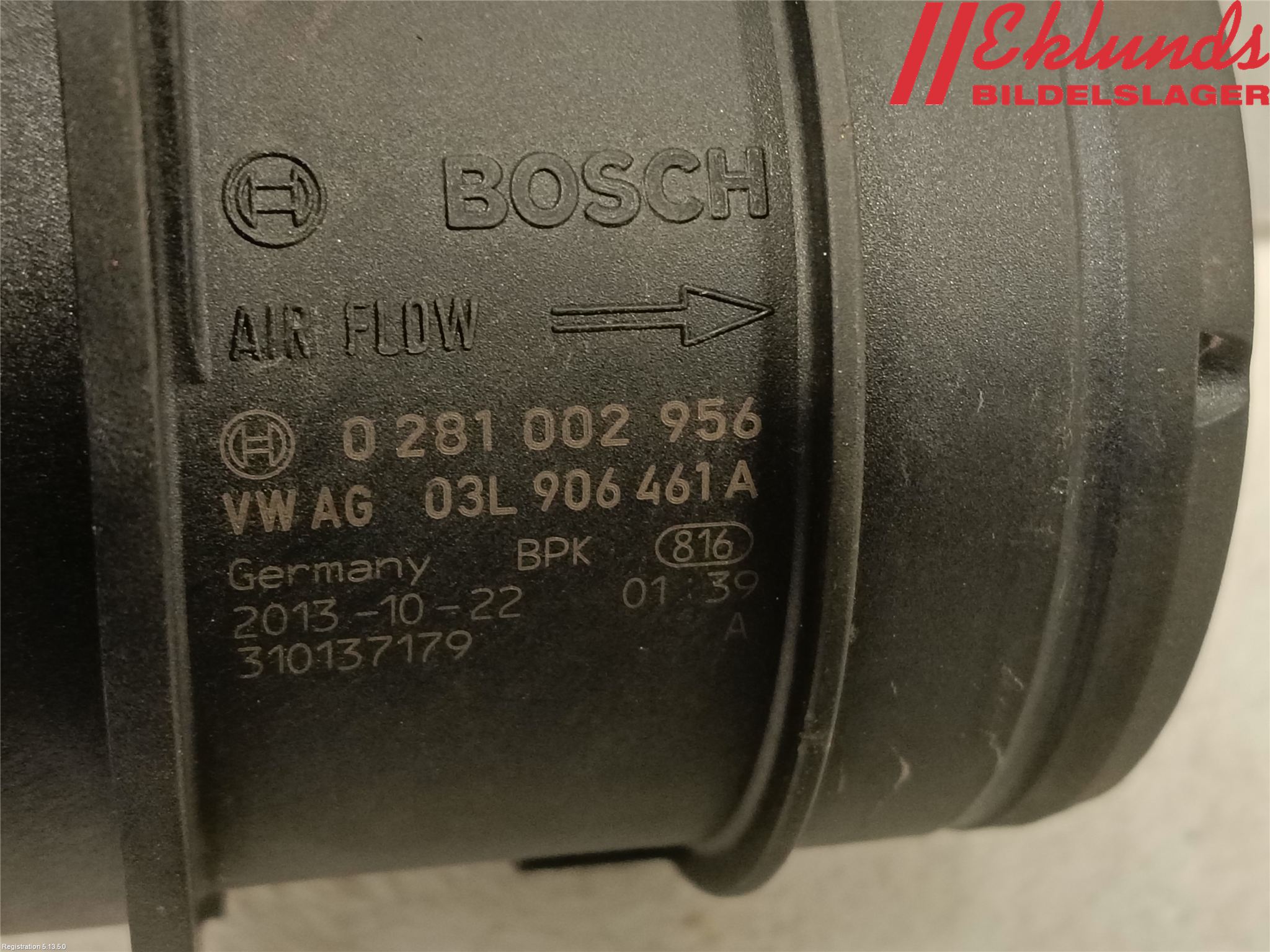 Volkswagen VW PASSAT 11-14 Injluftmassamätare