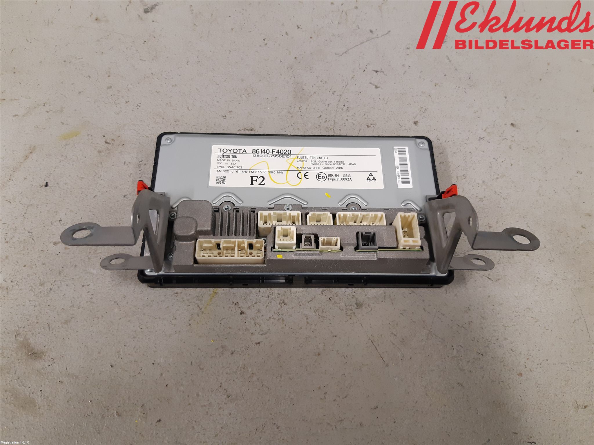 Toyota C-HR 16-23 Cd Radio - Multimediapanel