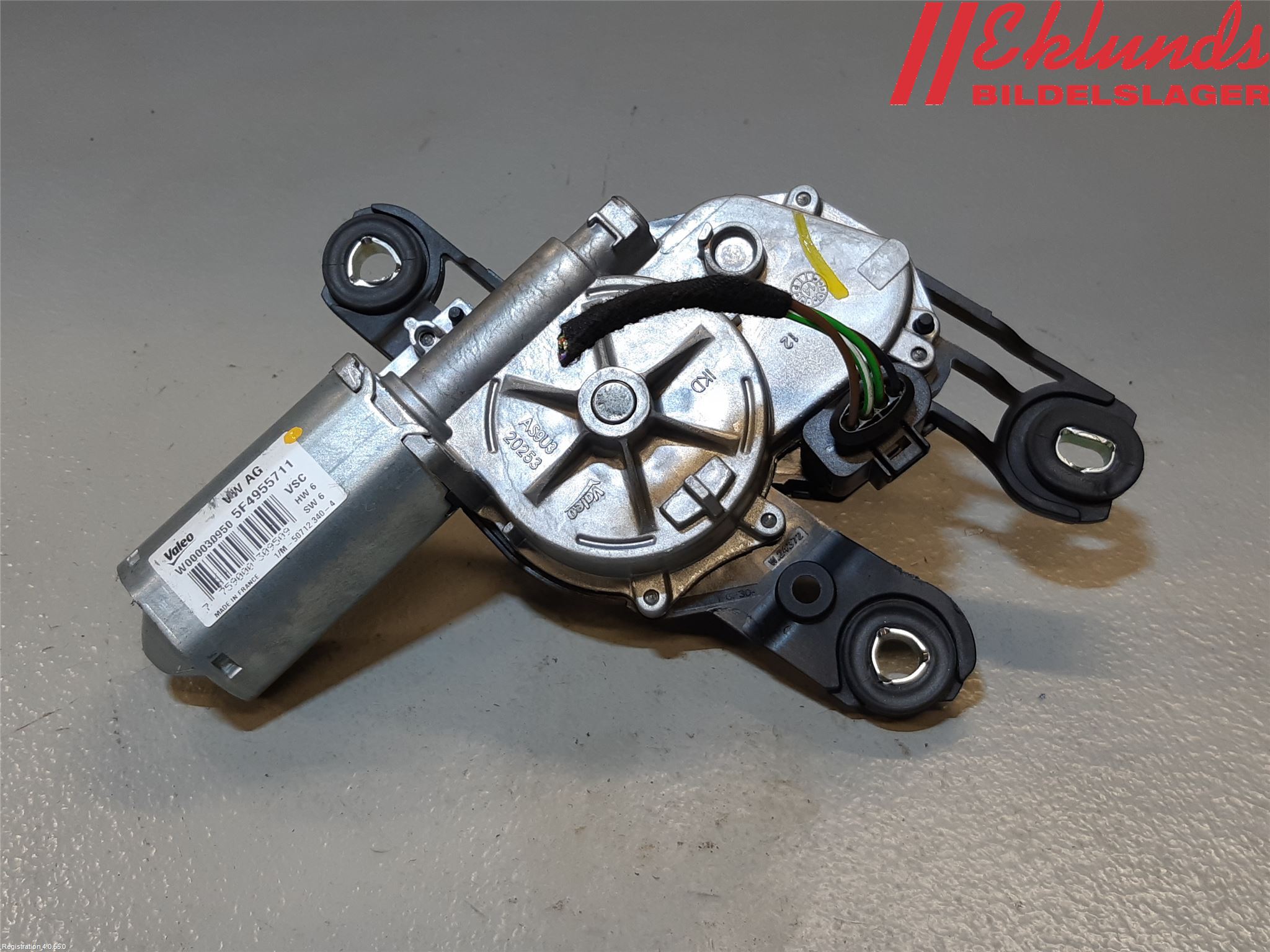 Skoda RAPID Torkarmotor Baklucka