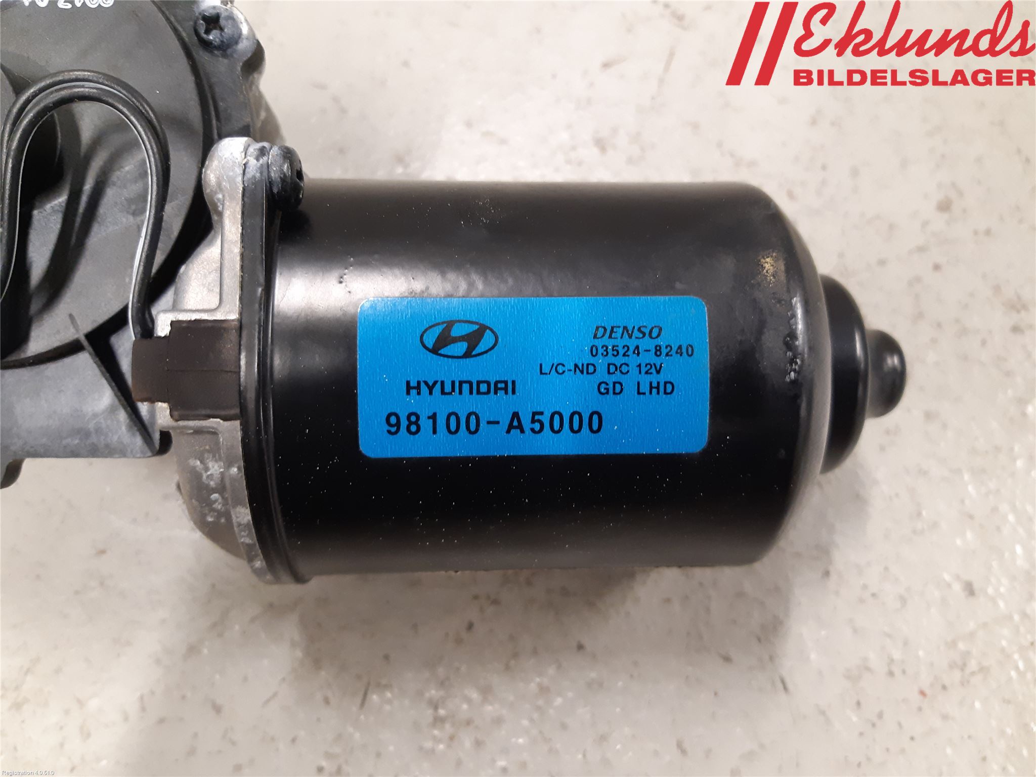 Hyundai i30 GD 13-17 Torkarmotor Vindruta