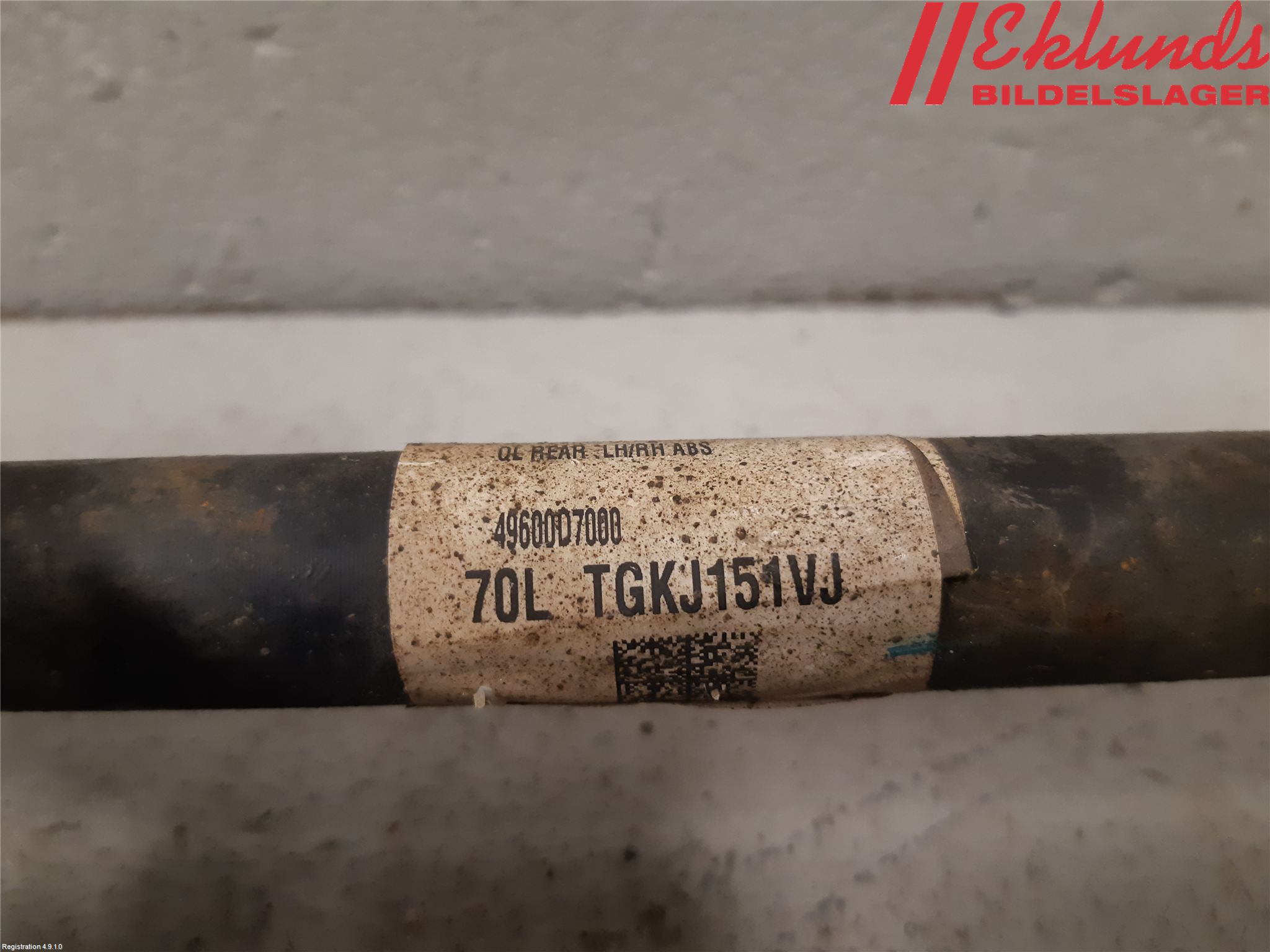 Kia SPORTAGE (QL) 16-21 Drivaxel Bak Vänster