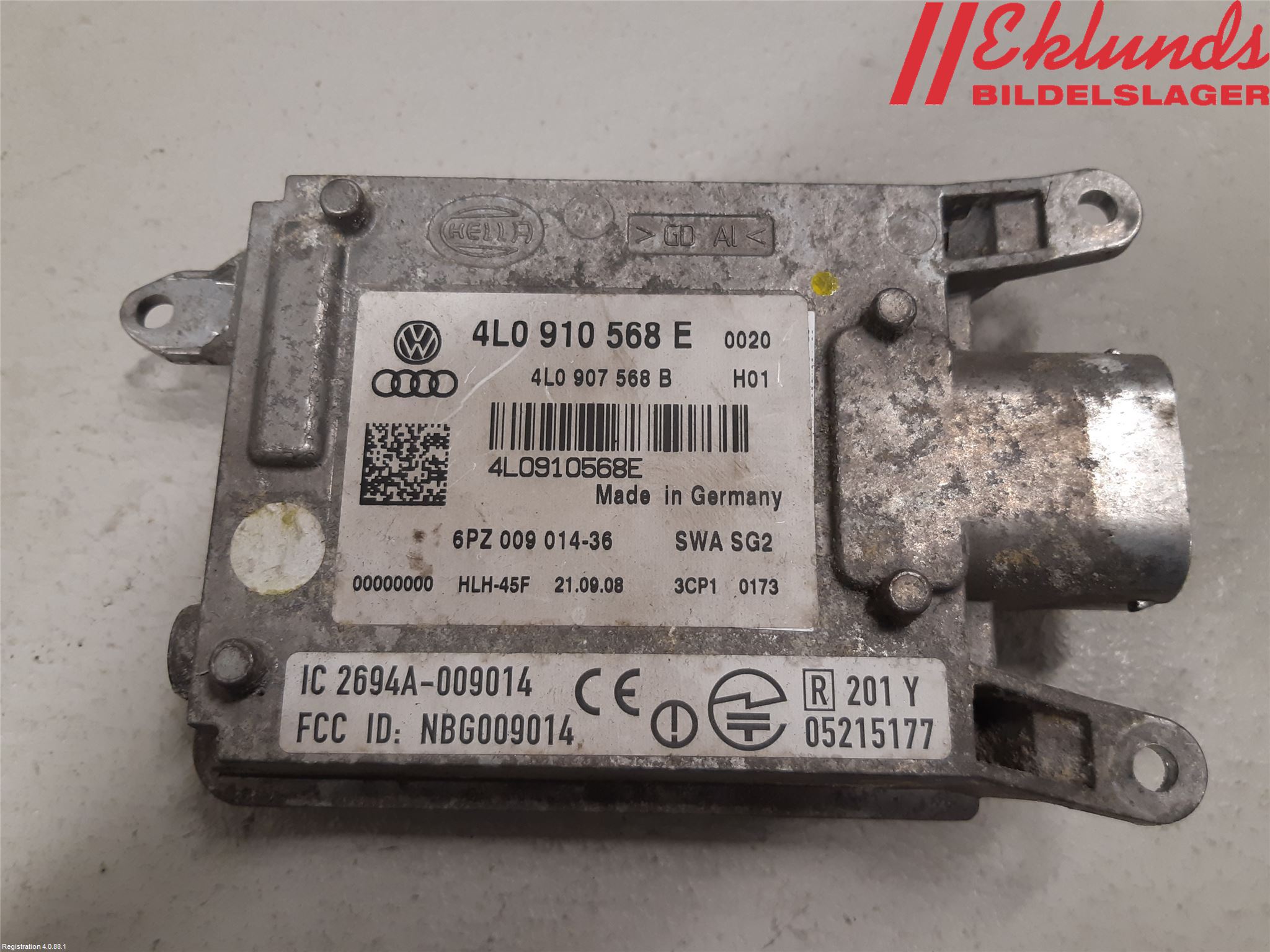 Audi A6/S6     05-11 Sensor Aktivt Kollisionsskydd