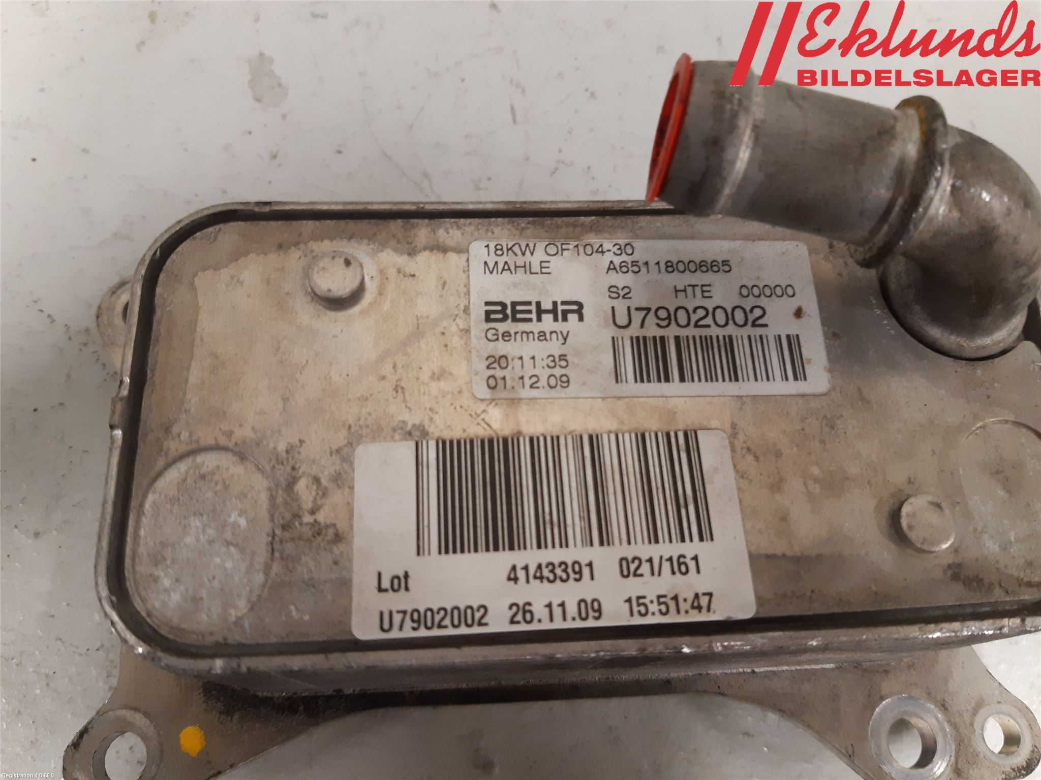 Mercedes-Benz MB C-KLASS (W204) 07-15 Oljekylare Motor