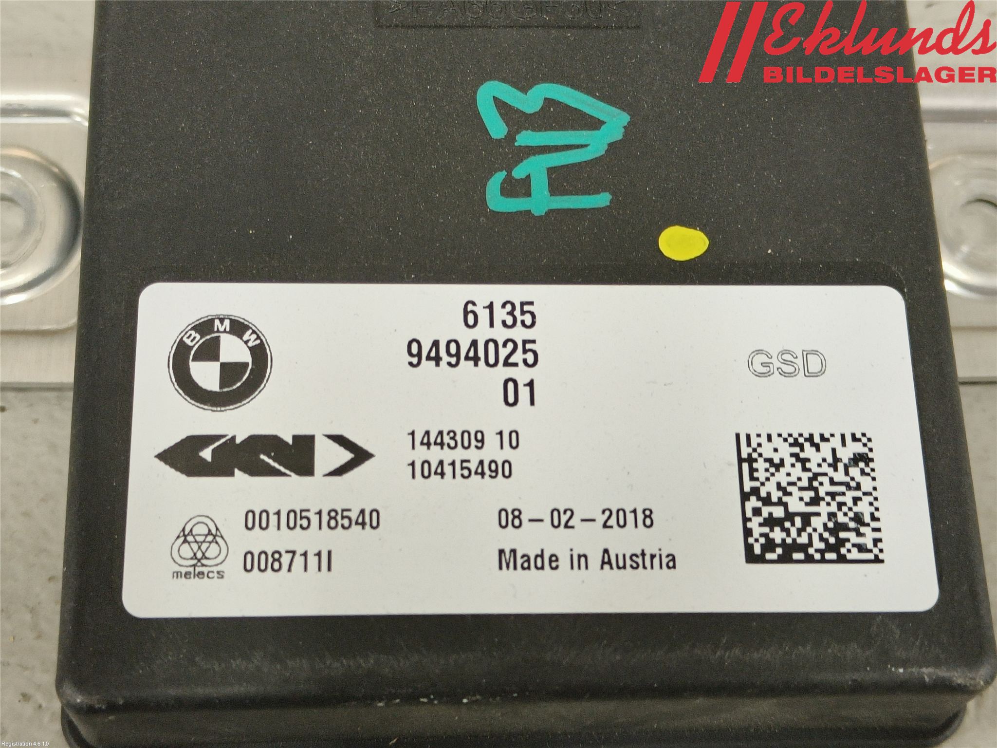 BMW 5 G30/G31/F90 17-23 Styrenhet Elektrisk Bakväxel