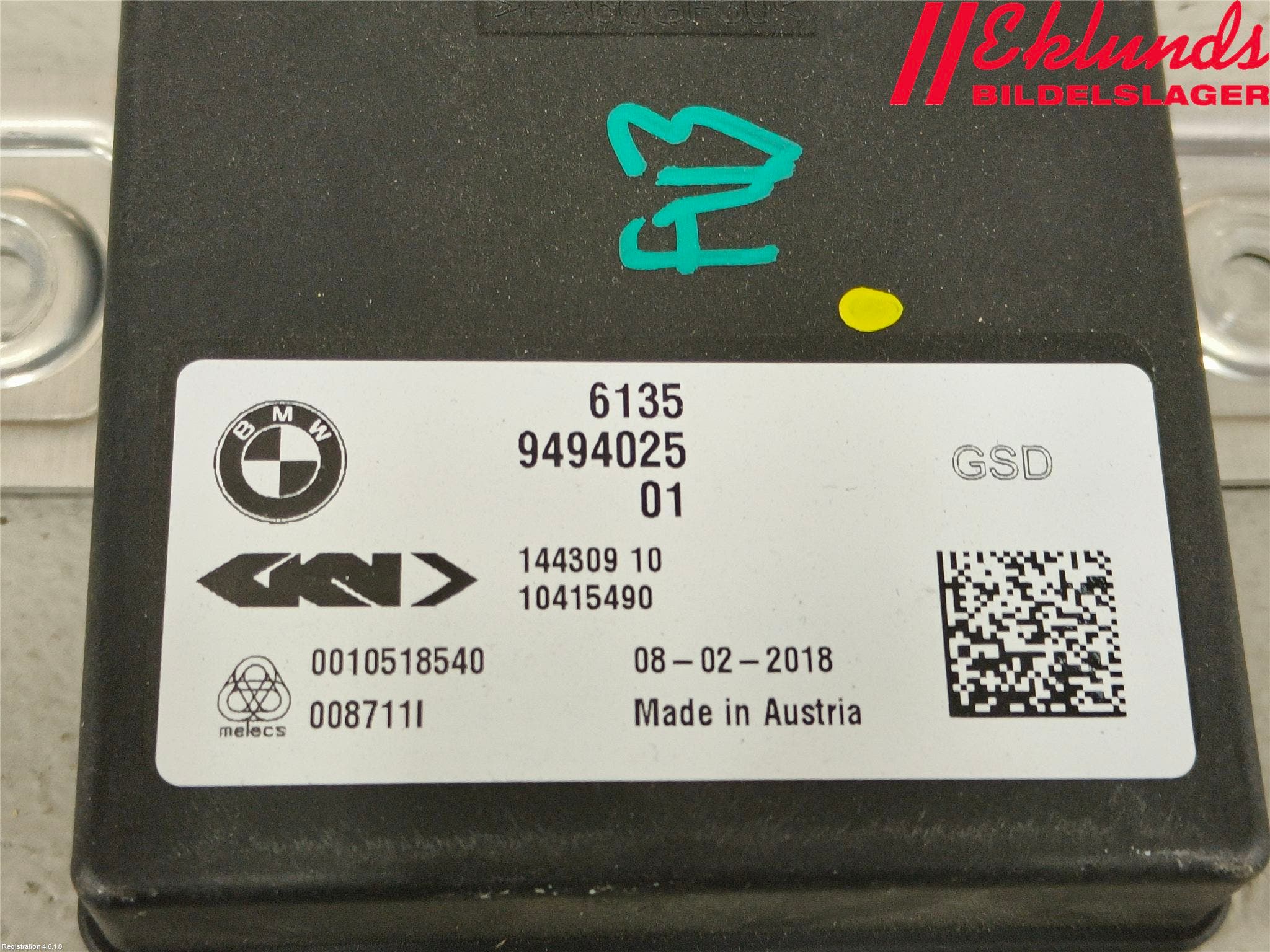 BMW 5 G30/G31/F90 17-23 Styrenhet Elektrisk Bakväxel