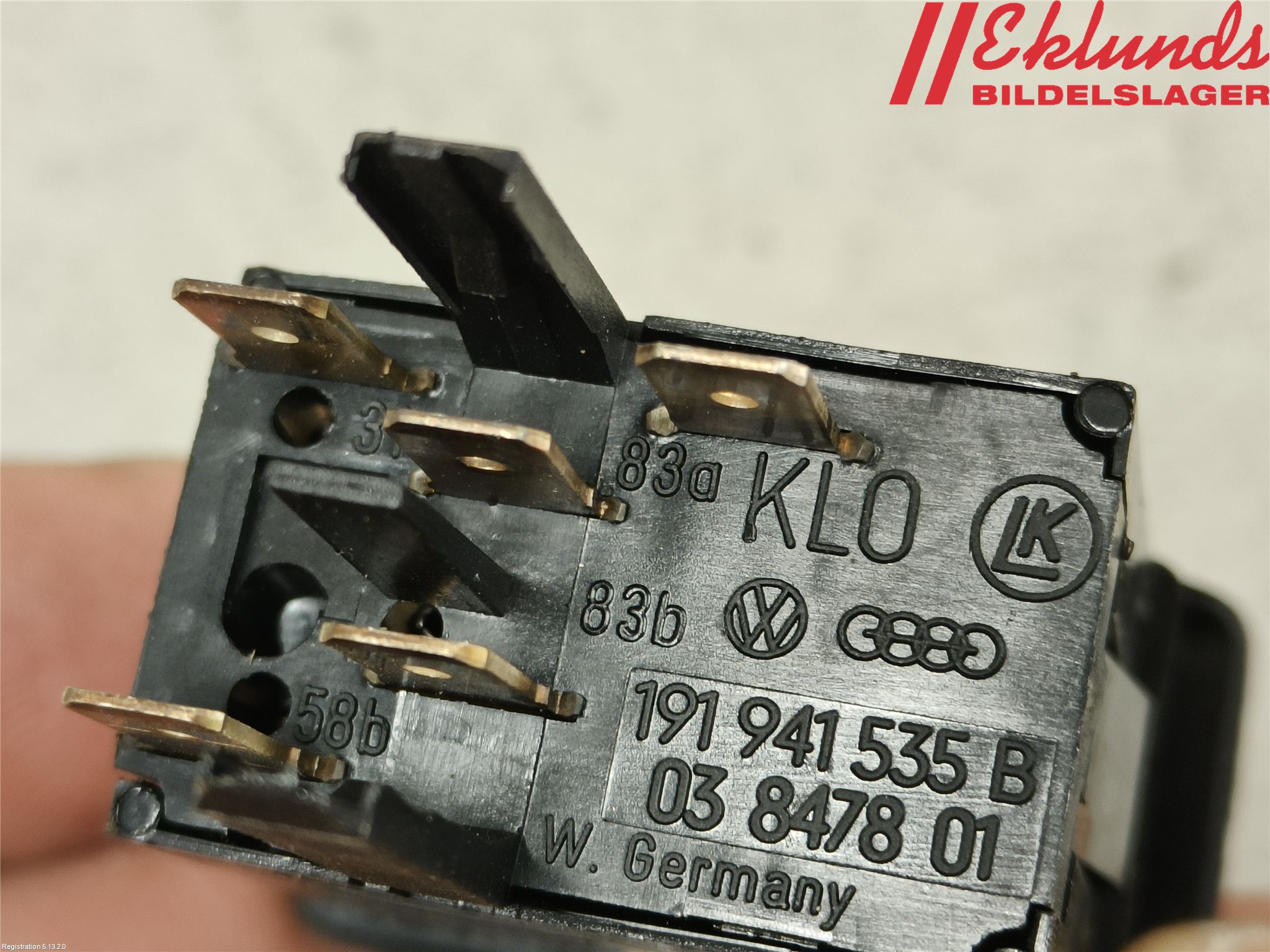 Volkswagen VW GOLF II 84-91 Ströms Dimljus Fram-Bak