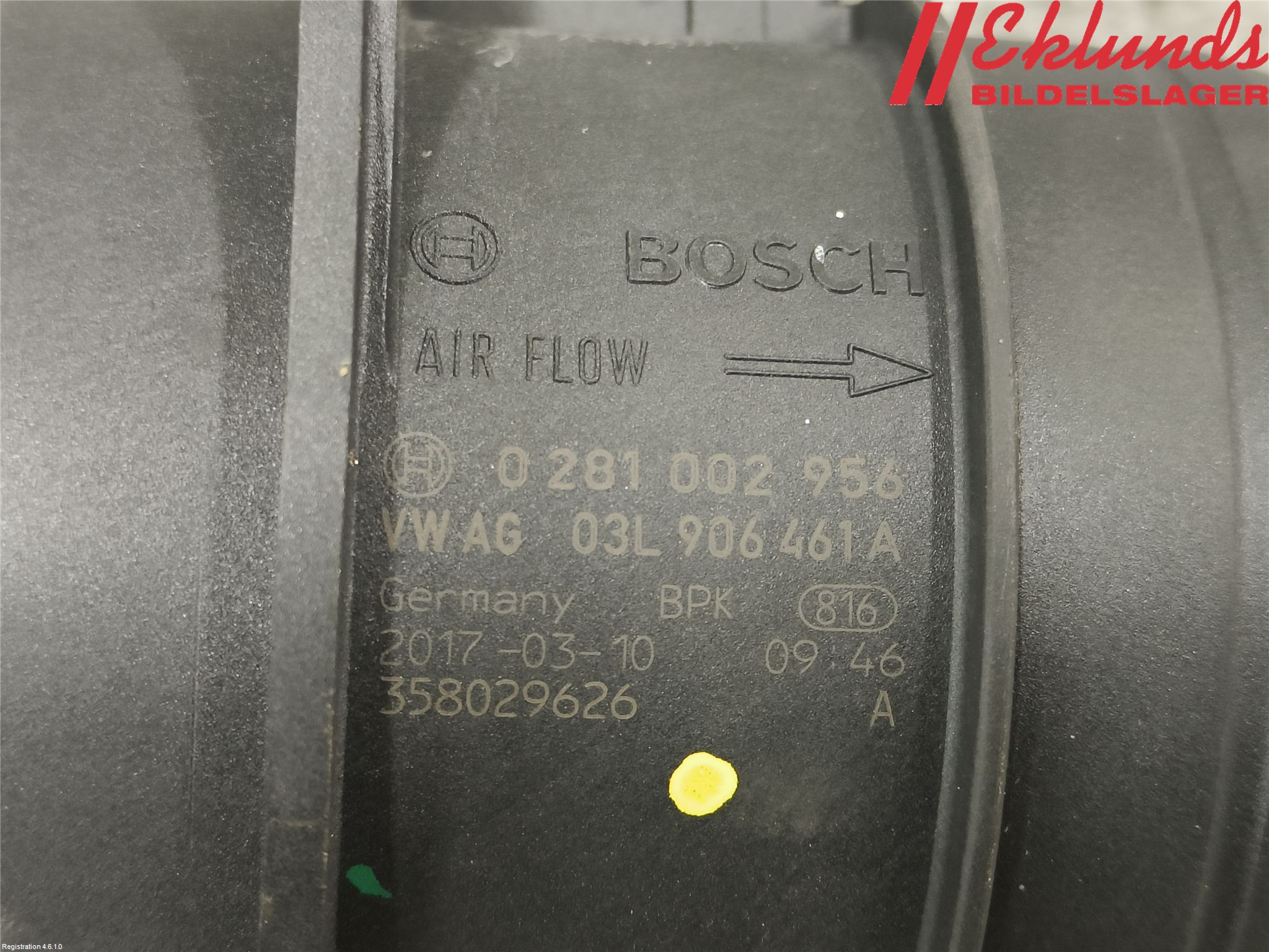 Audi A5 17- Injluftmängdmätare