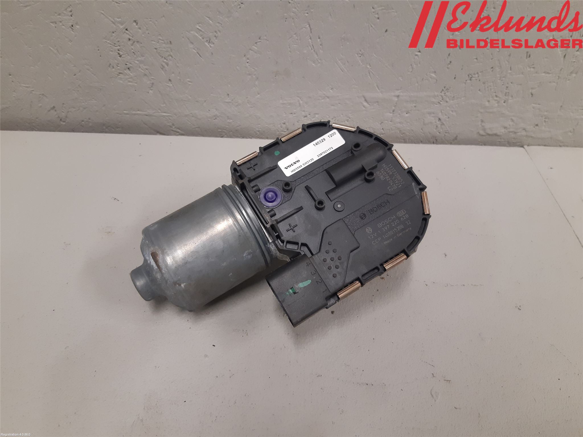 Volvo S60 14-18 Torkarmotor Vindruta