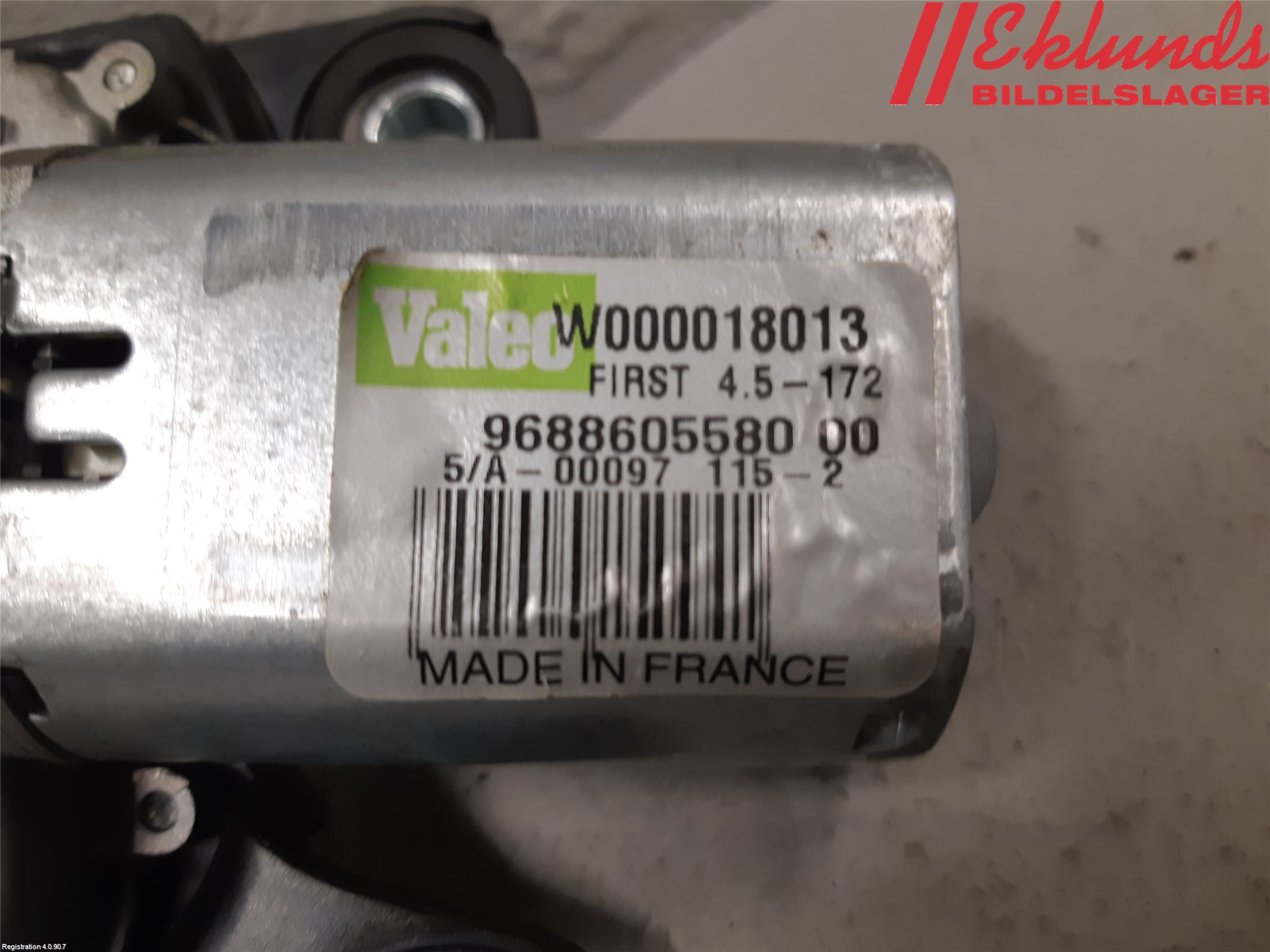 Peugeot 508 11-18 Torkarmotor Baklucka