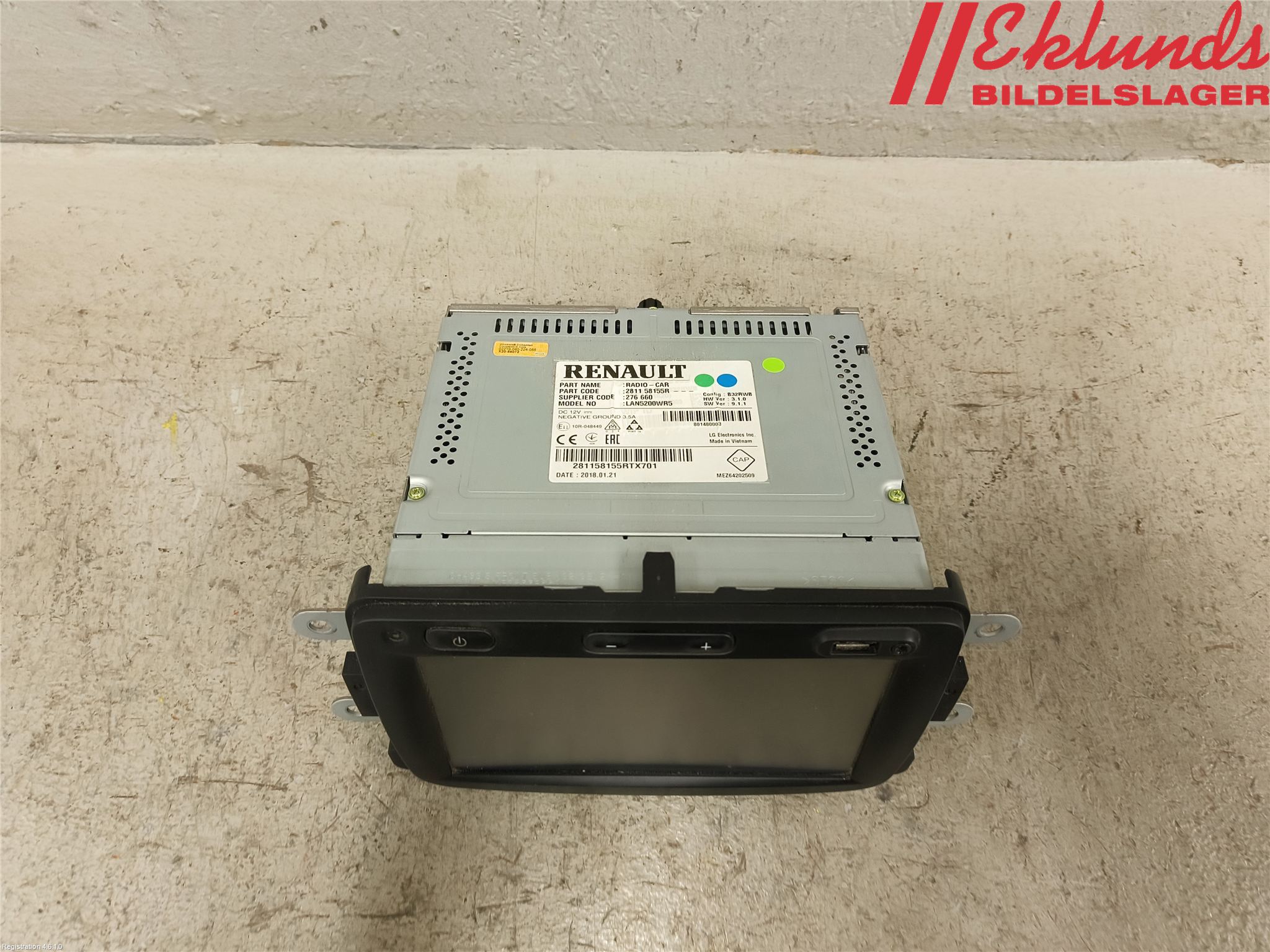 Renault TRAFIC/E-TECH 15- Cd Radio - Multimediapanel