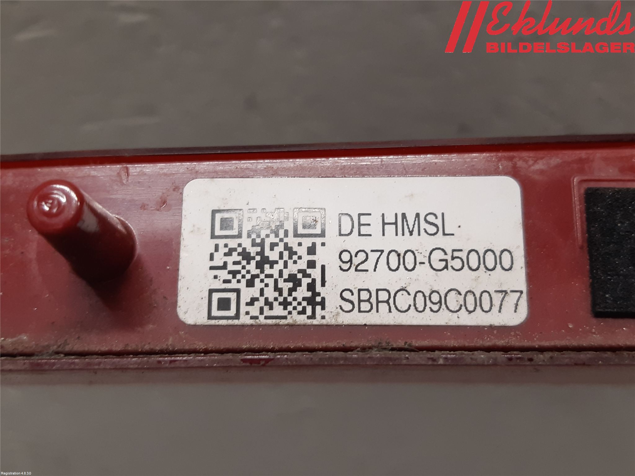 Kia NIRO (DE) 17-22 Bromsljus Bakruta