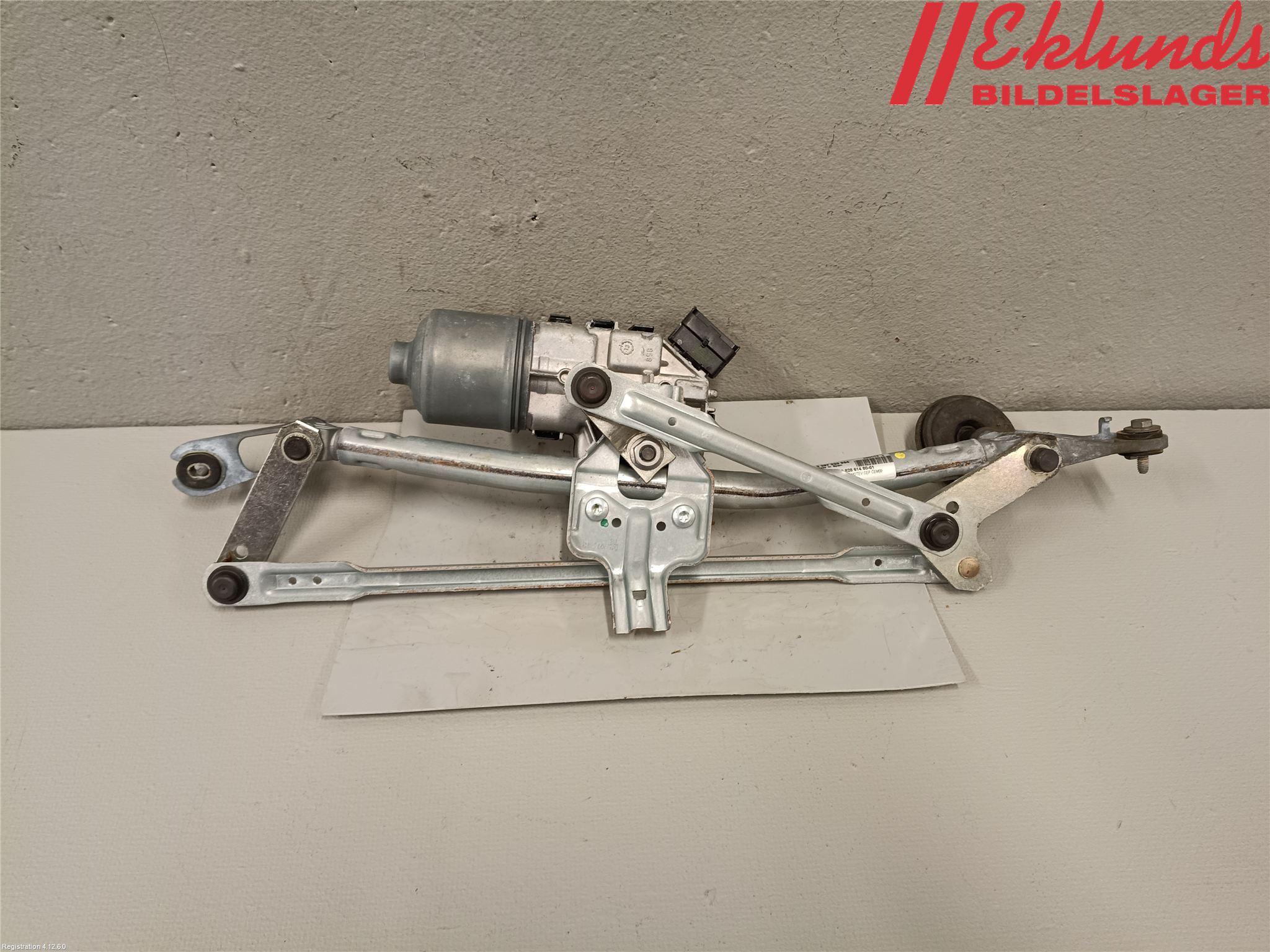 Peugeot PARTNER 08-15 Torkarmotor Vindruta