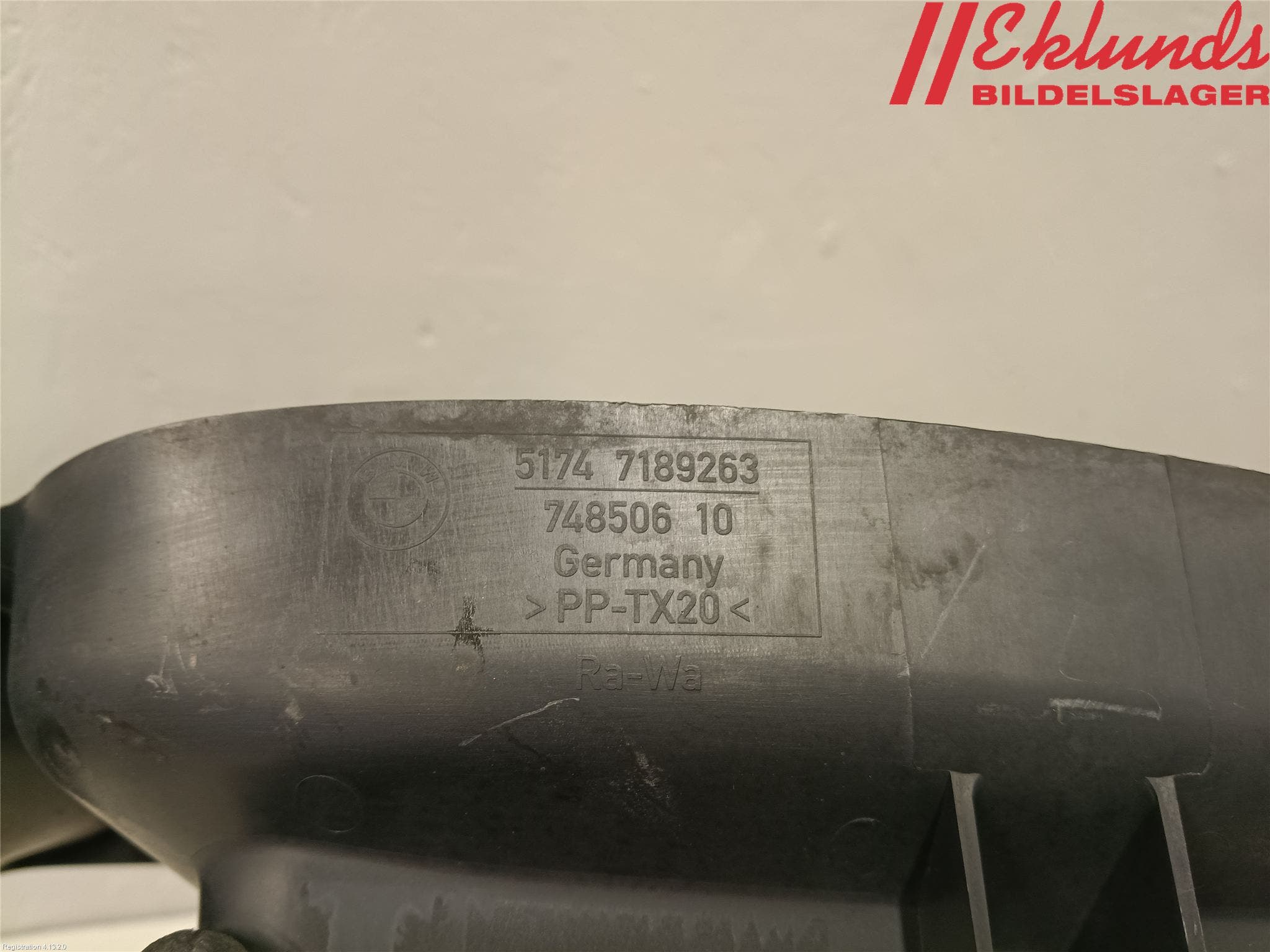 BMW 1 E87/81 5D/3D 03-11 Deflektor Plåt-Plast Kylning