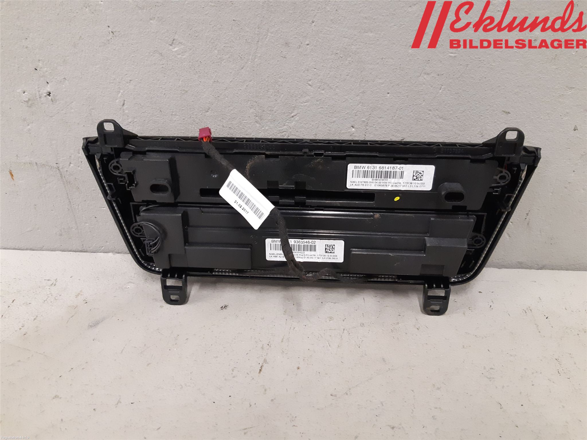 BMW 3 F30/F31/F80 12-19 Ac Styrenhet Ac Manöveren