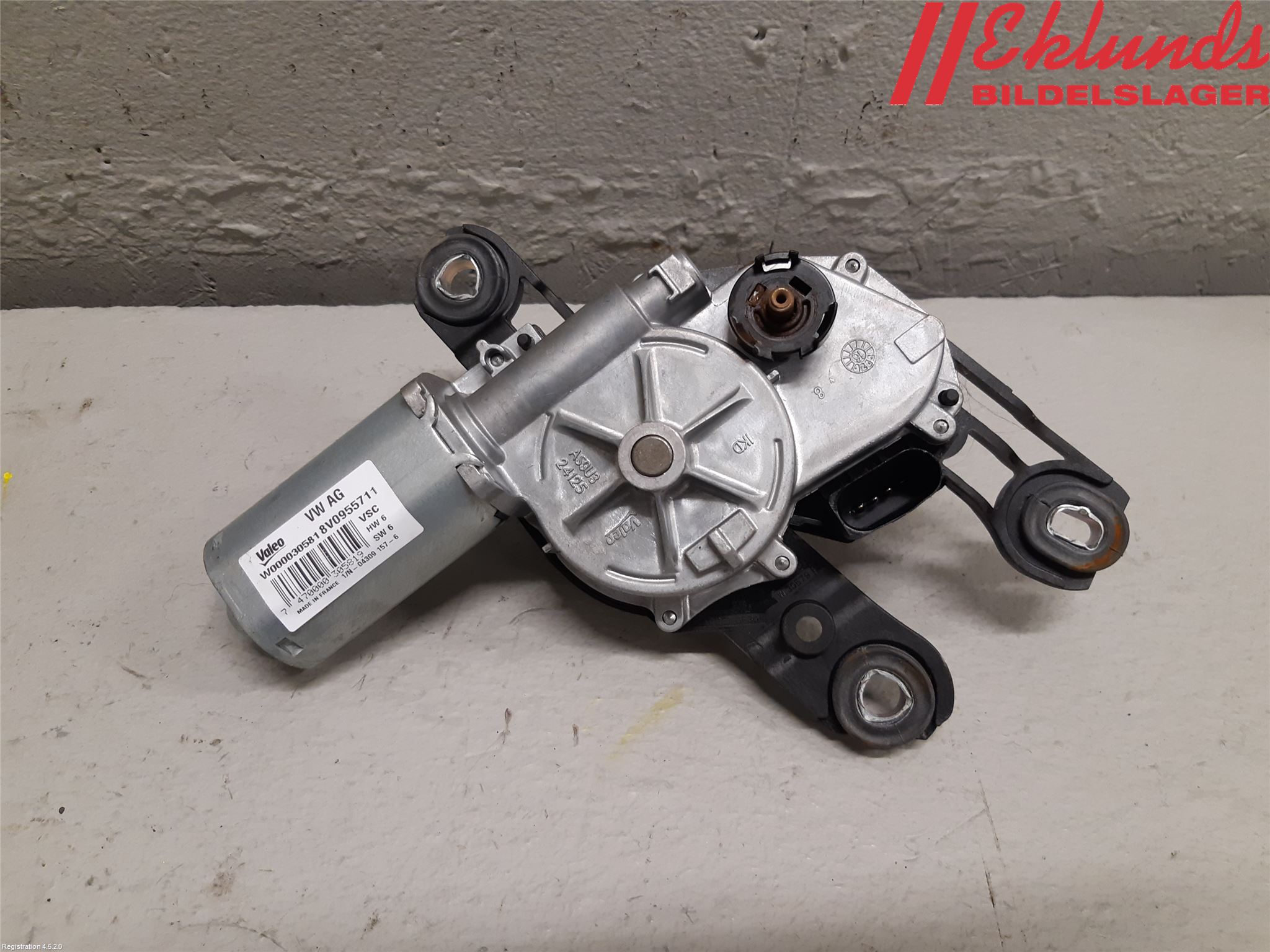 Audi A3/S3 8V 13-20 Torkarmotor Baklucka