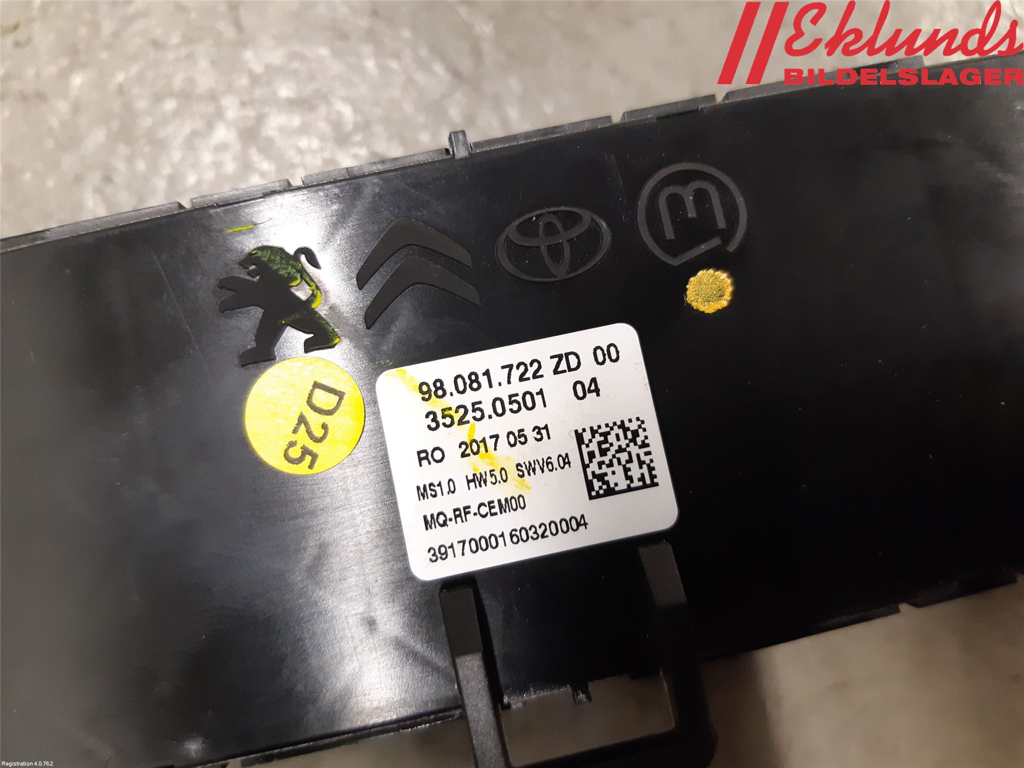 Citroen JUMPY/E-JUMPY 16- Ac Styrenhet Ac Manöveren