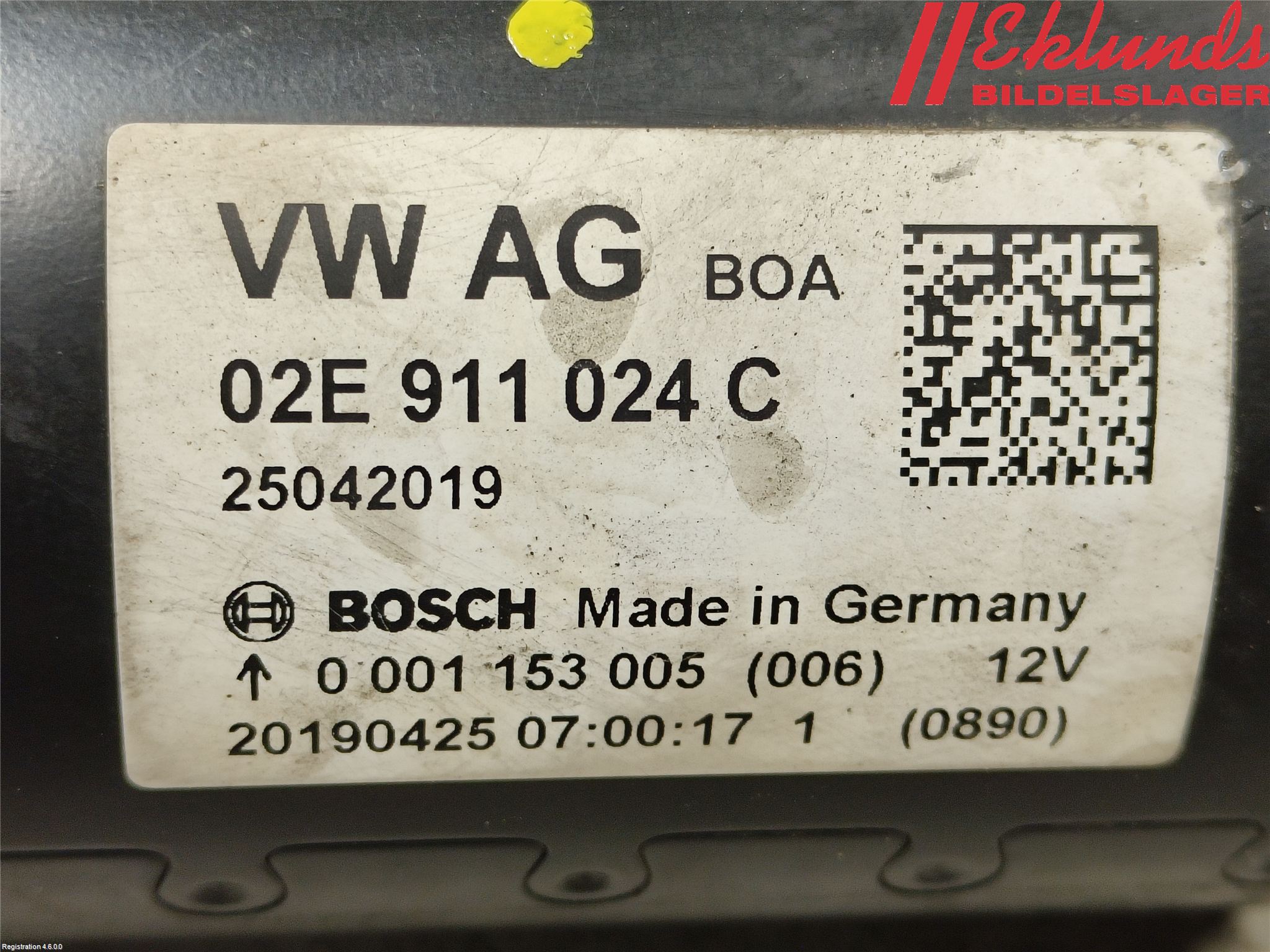 Volkswagen VW CADDY 16-20 Startmotor Diesel