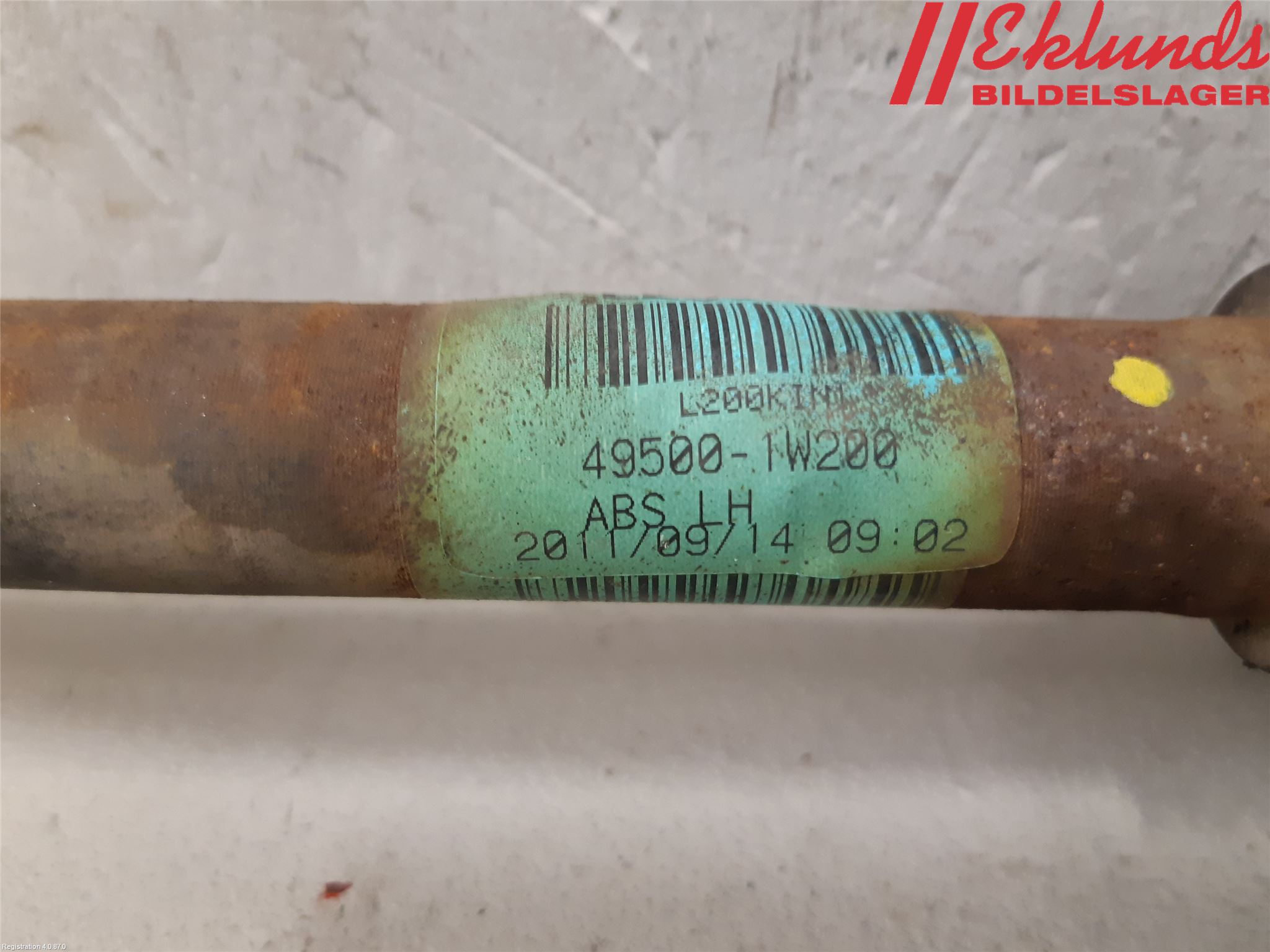 Kia RIO 12-16 Drivaxel Fram Vänster