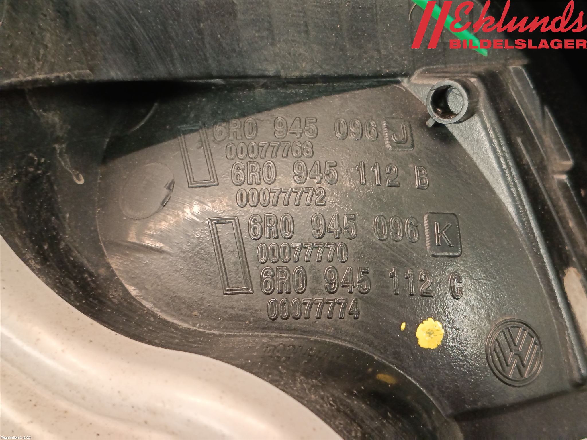 Volkswagen VW POLO 10-17 Bakljus Höger