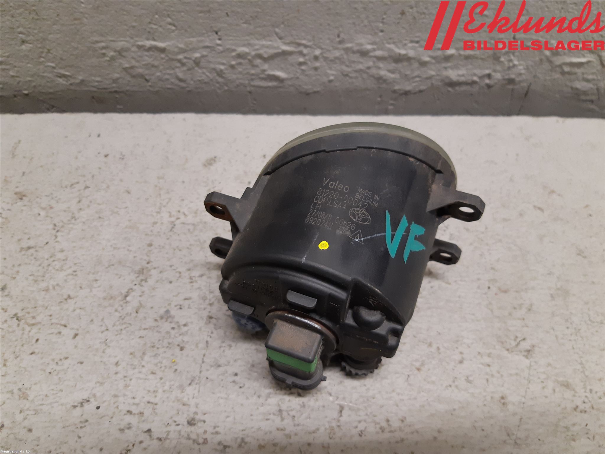 Toyota AVENSIS 09-15 Dimljus-Varselljus Fram